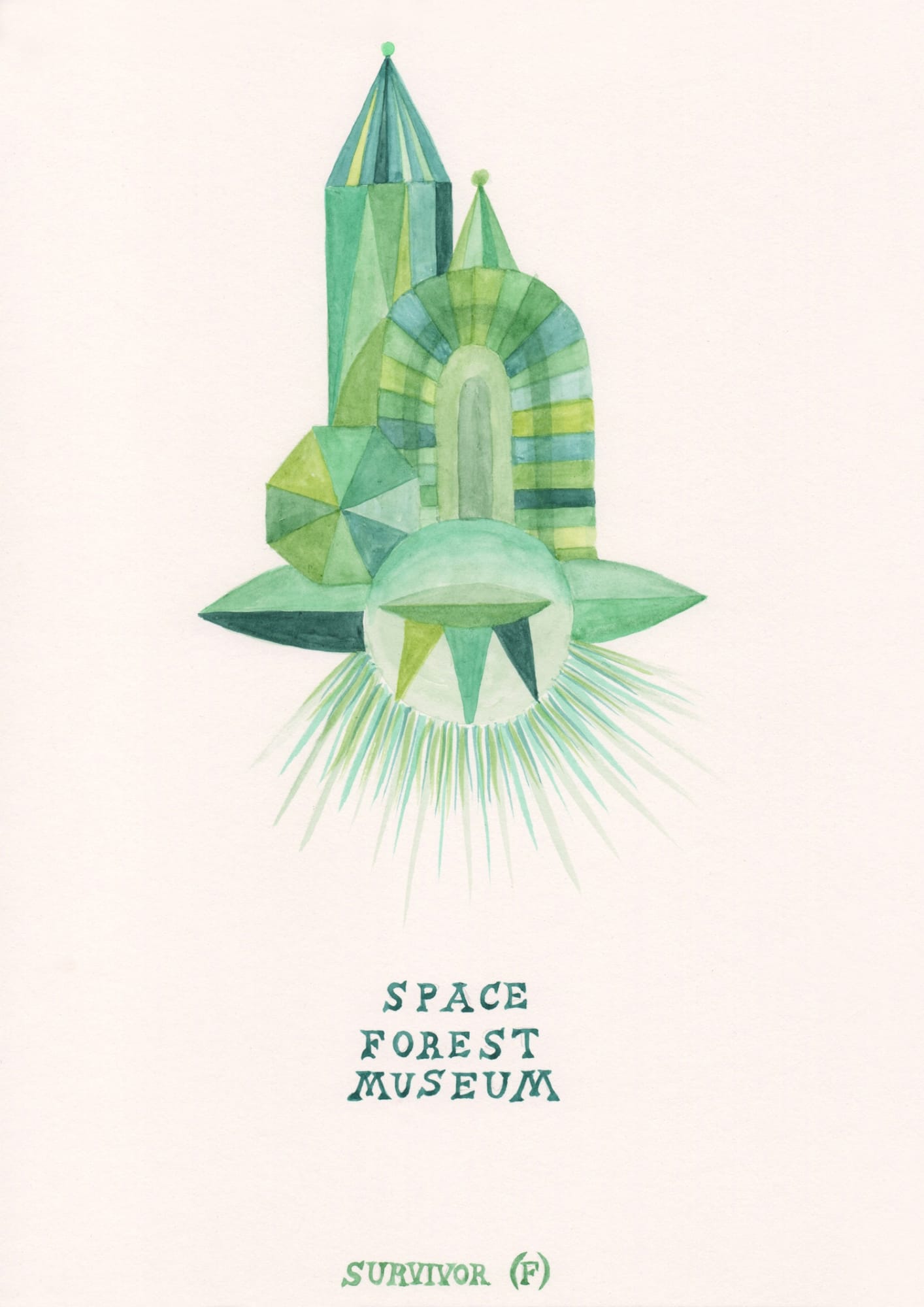 Suzanne Treister , SURVIVOR (F)/Space Forest Museum, 2016-19