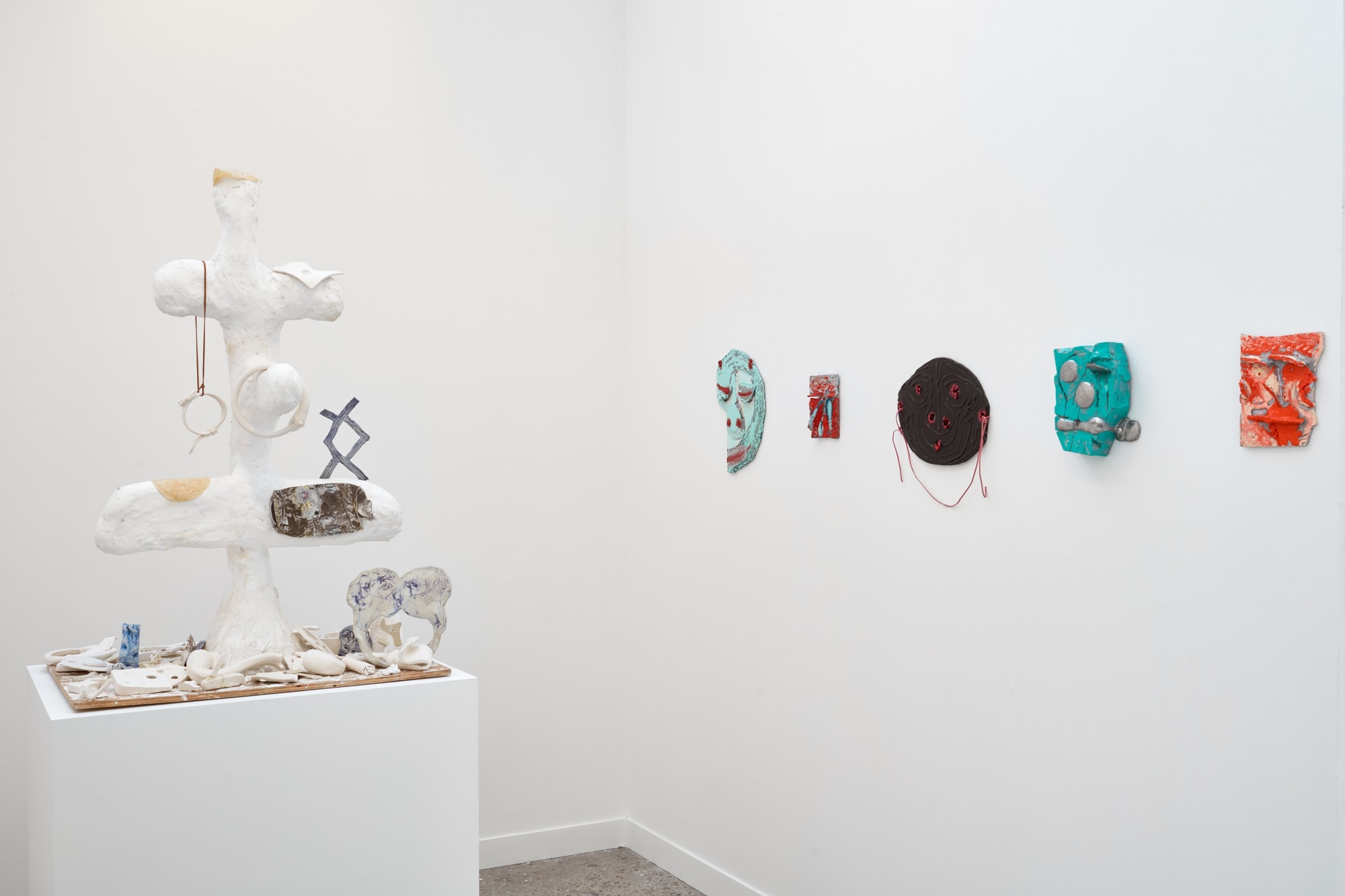 Solo installation of Nicole Eisenman's work at FIAC. Sculptures and works on paper.