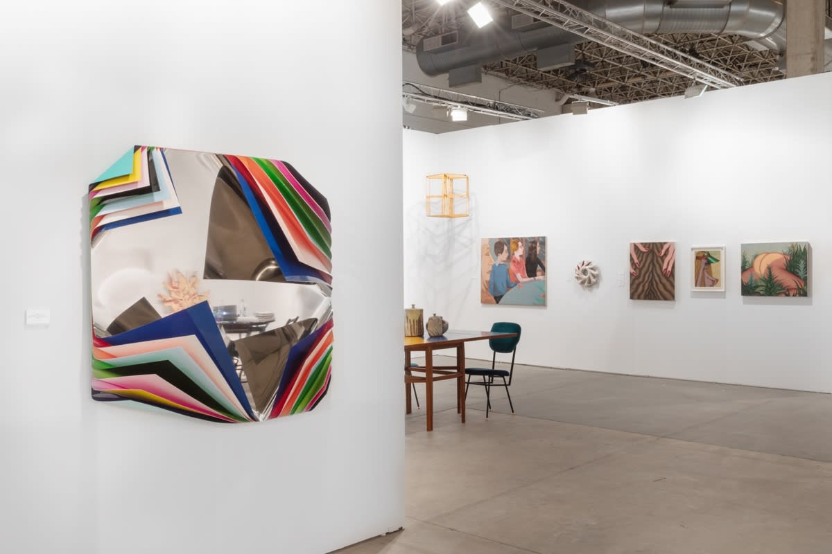 Installation view at EXPO Chicago with a variety of works.
