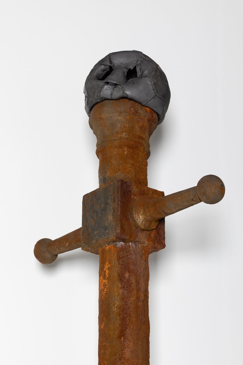 Installation view at EXPO Chicago with a variety of works.