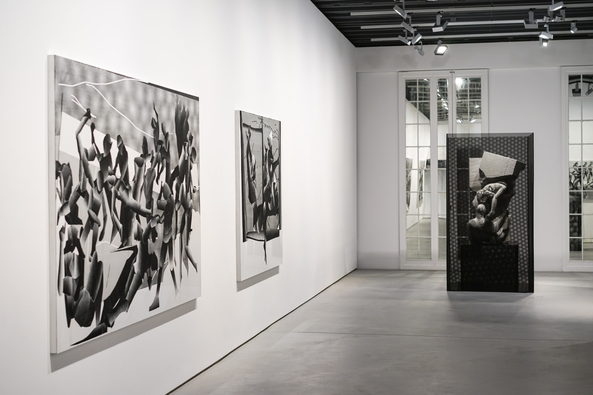 Installation view of Matthew Monahan's solo show. Second floor view.