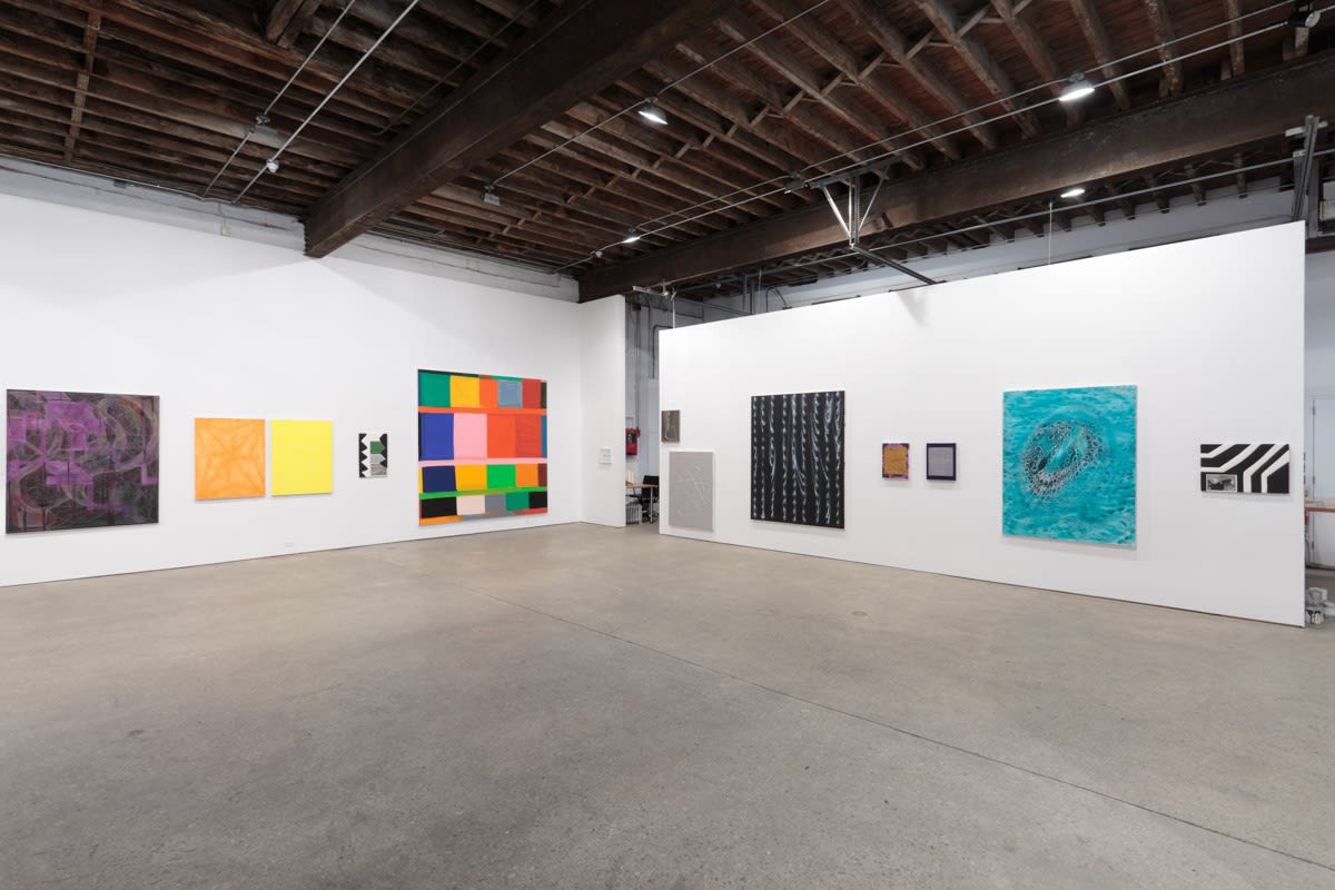 Installation view of the group exhibition titled the Painter of Modern Life. Another angle of the main portion of the show.