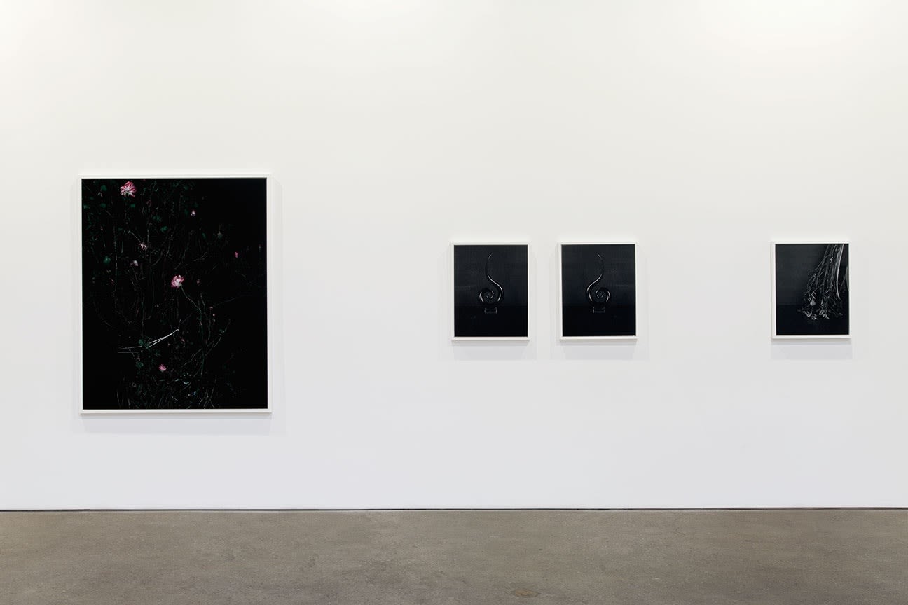 Installation view of Sarah Jones' fourth solo show at Anton Kern, featuring 21 new photographs. Three more works.