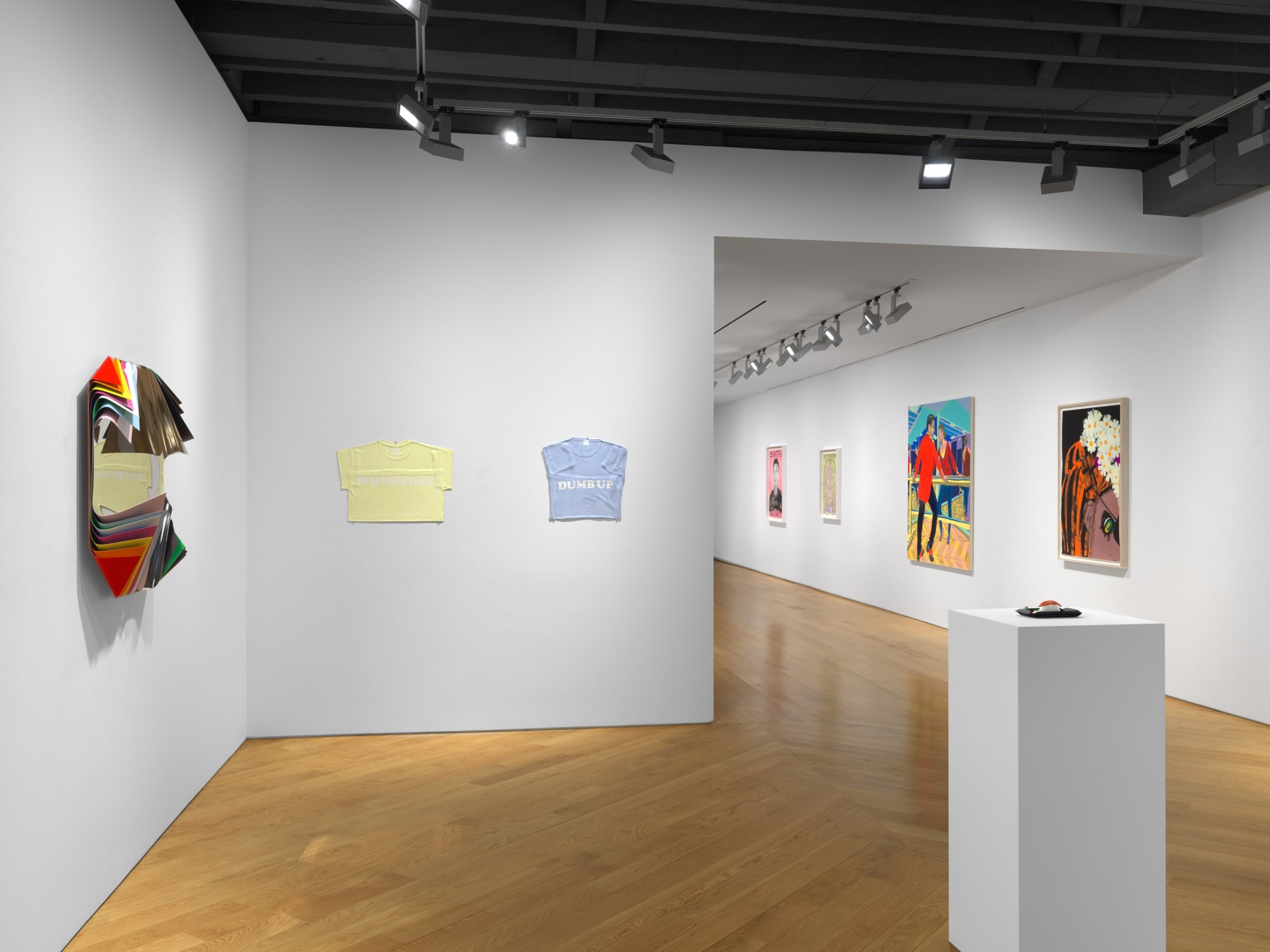 Installation of end of year show occupying all the galleries floors.