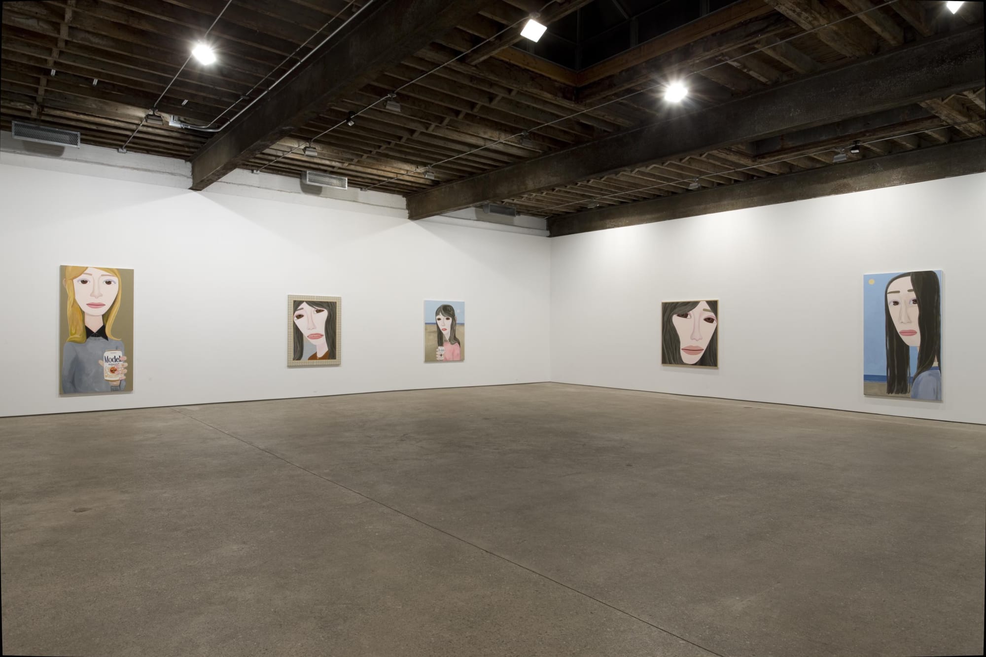 Installation view of Brian Calvin's third solo show at Anton Kern Gallery. Some more works shown.