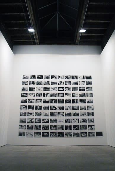 Installation view of Araki's rarely seen body of work. View of the back gallery.