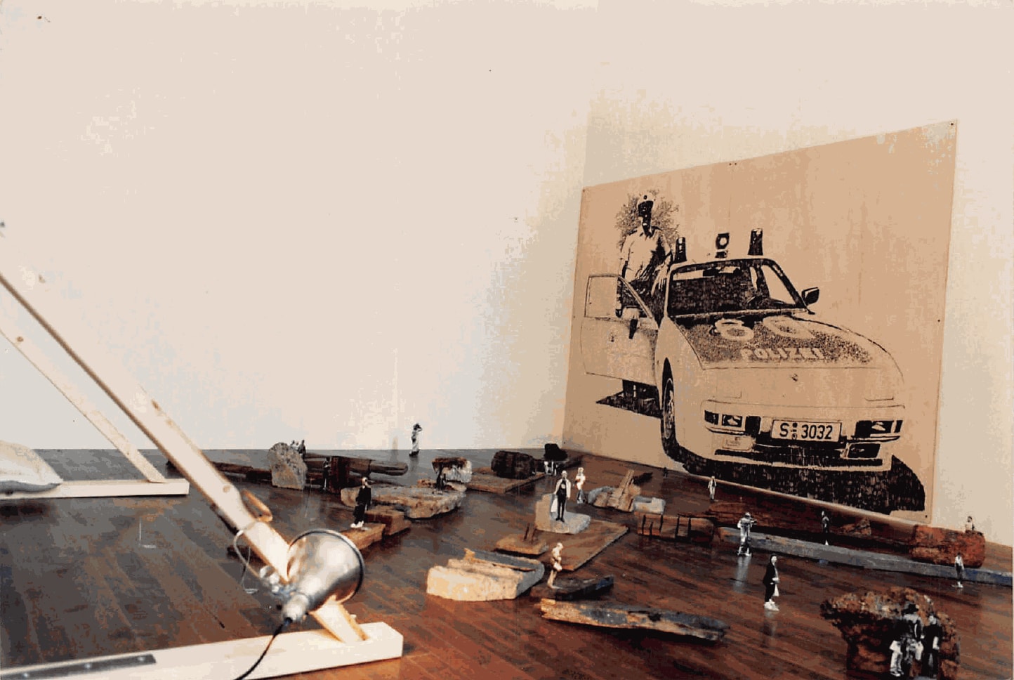 Installation view of Angus Fairhurst and Lothar Hempel's collaborative show – the first show at Anton Kern Gallery. Many works featured.