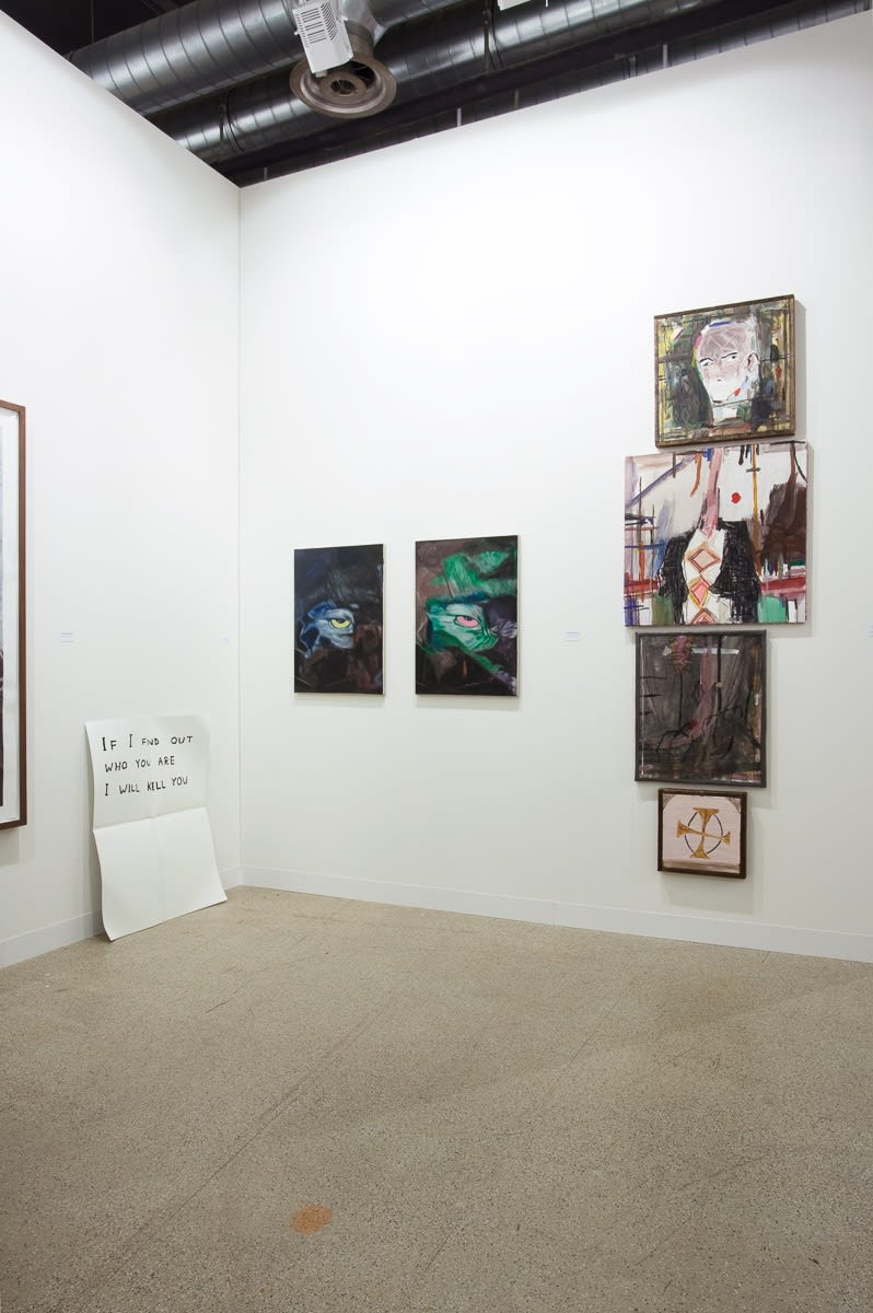 Installation view of the AKG booth at Basel 2010. Some painted works featured. Two Havekost works featured.