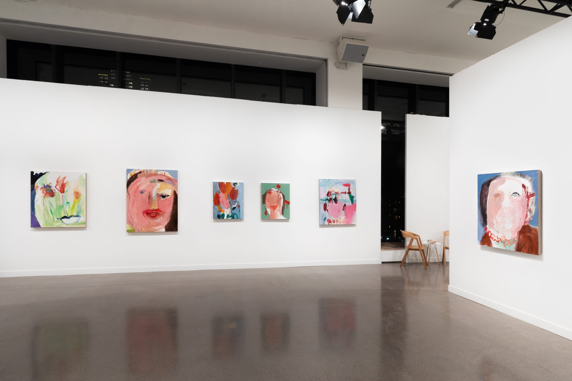 Margot Bergman solo both at Independent Art Fair featuring paintings