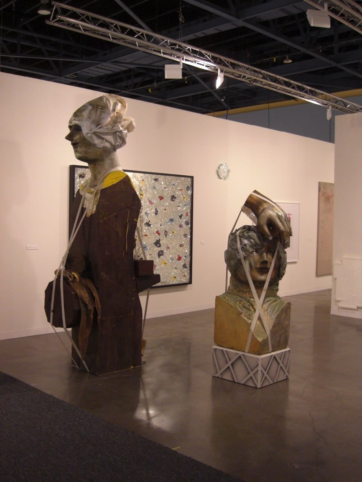 Installation view of the AKG booth at Art Basel Miami 2009. Large-scale Matthew Monahan works.