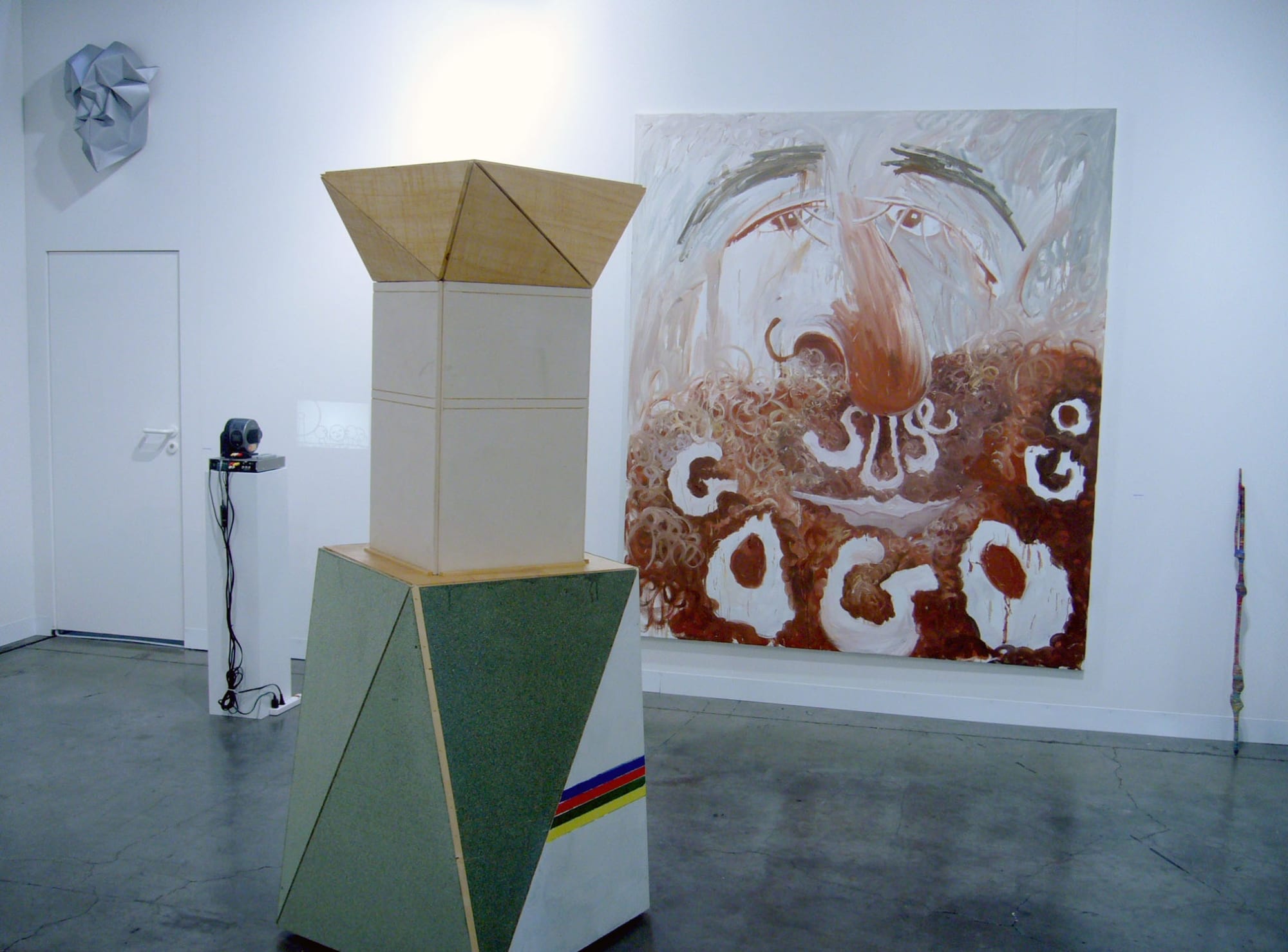 Installation view of the booth at Art Basel Miami 2007. Pernice and Bendix Harms featured.