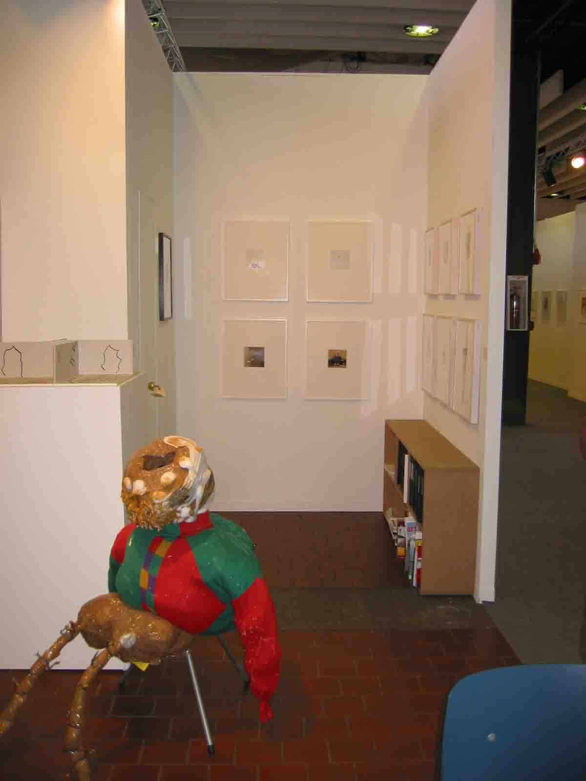 Installation view of the Anton Kern booth at the Armory Show 2003. Some works featured.
