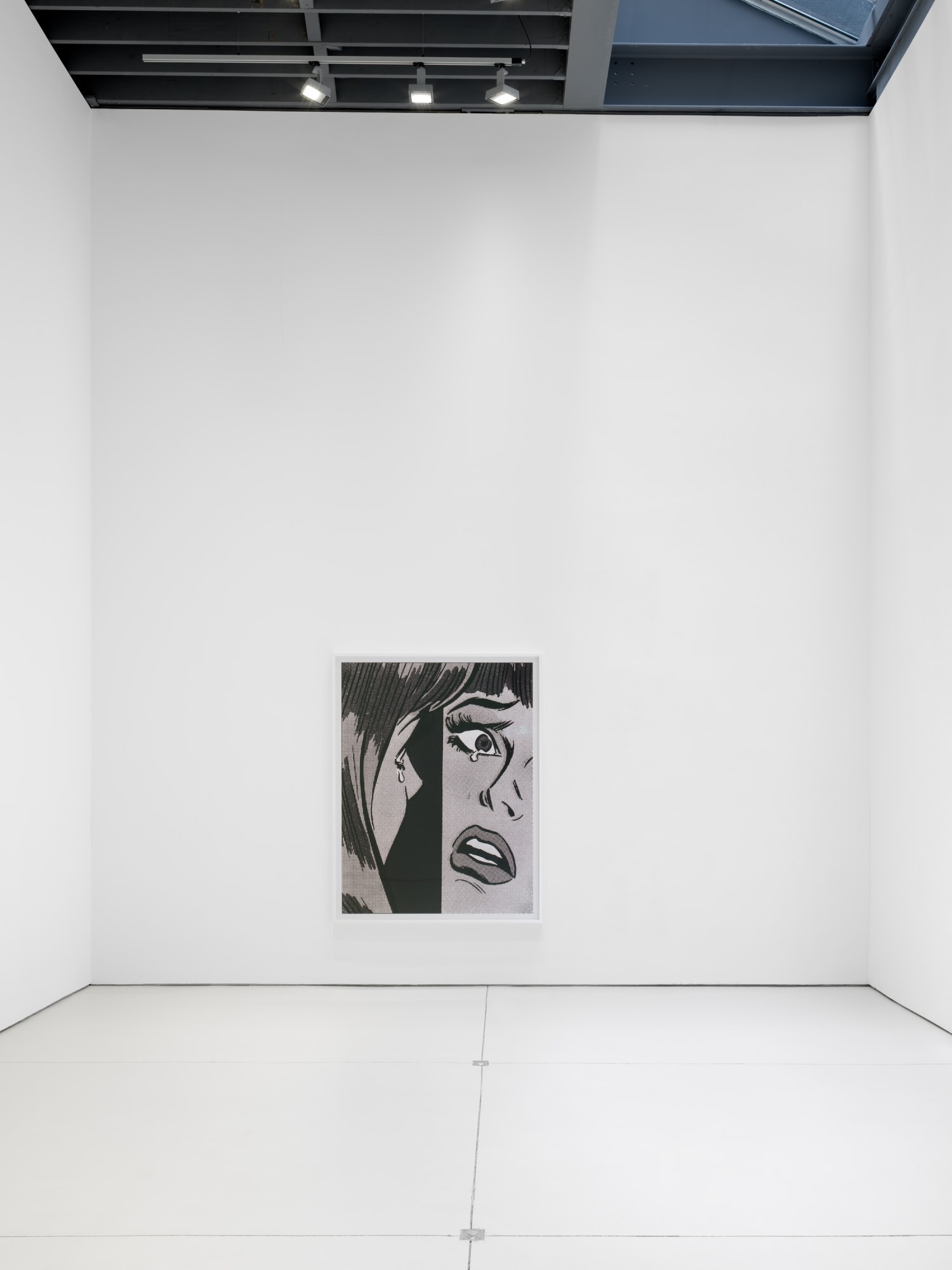 Installation view of Anne Collier's sixth solo show at Anton Kern Gallery, featuring a new body of three distinct groups of works. Solo shot of one work.