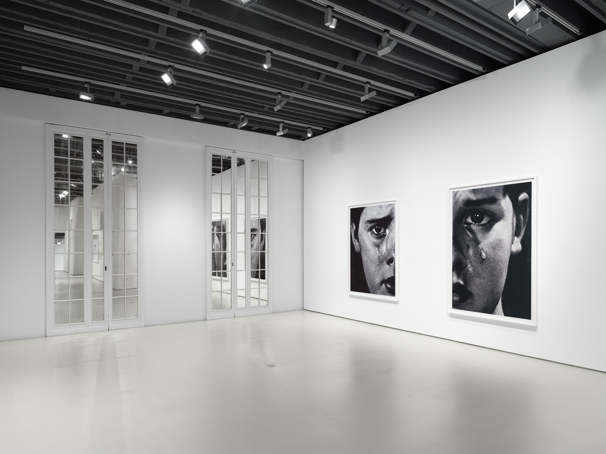 Installation view of Anne Collier's sixth solo show at Anton Kern Gallery, featuring a new body of three distinct groups of works. Another angle of the diptych.