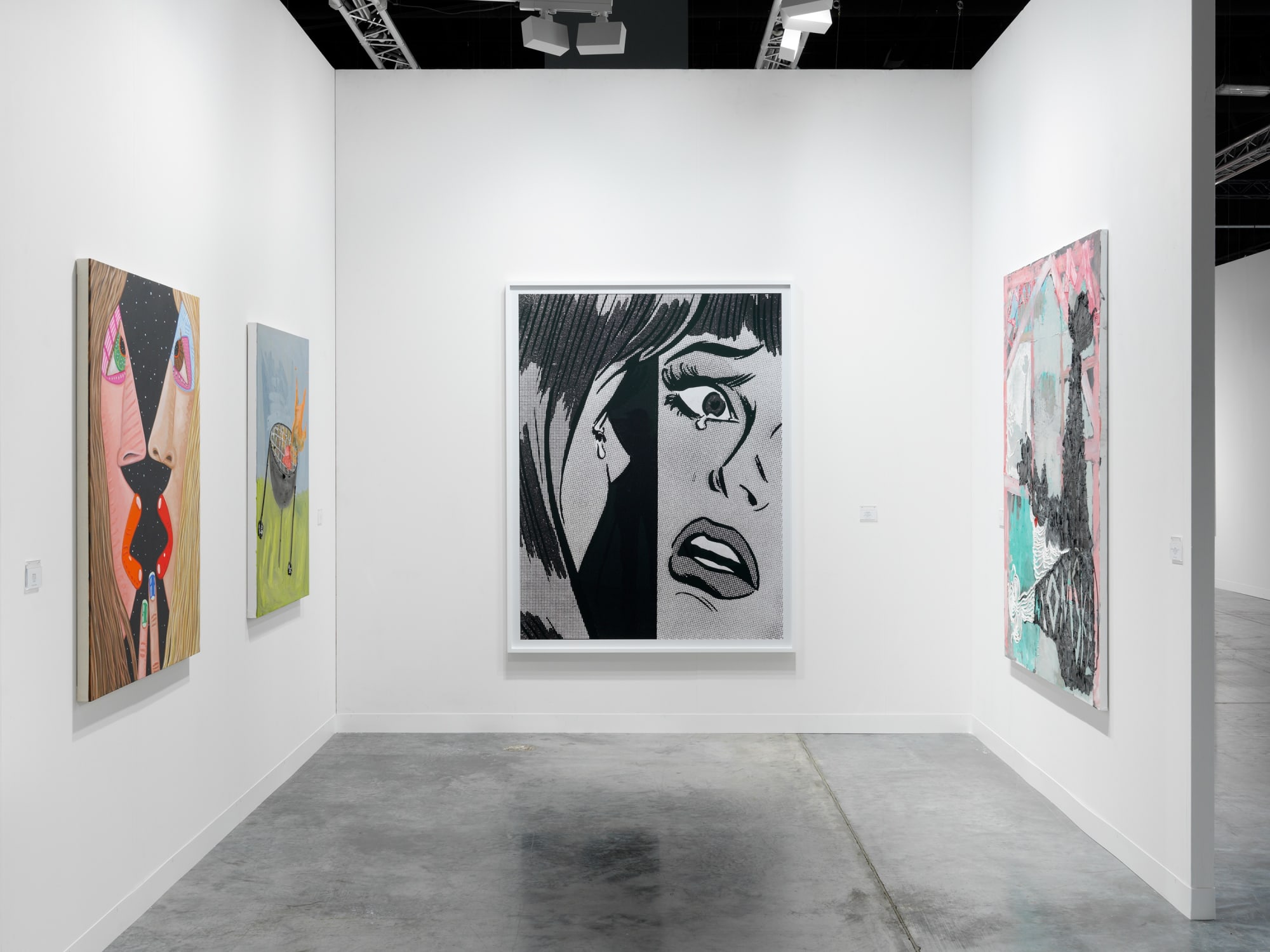 Interior room of booth.