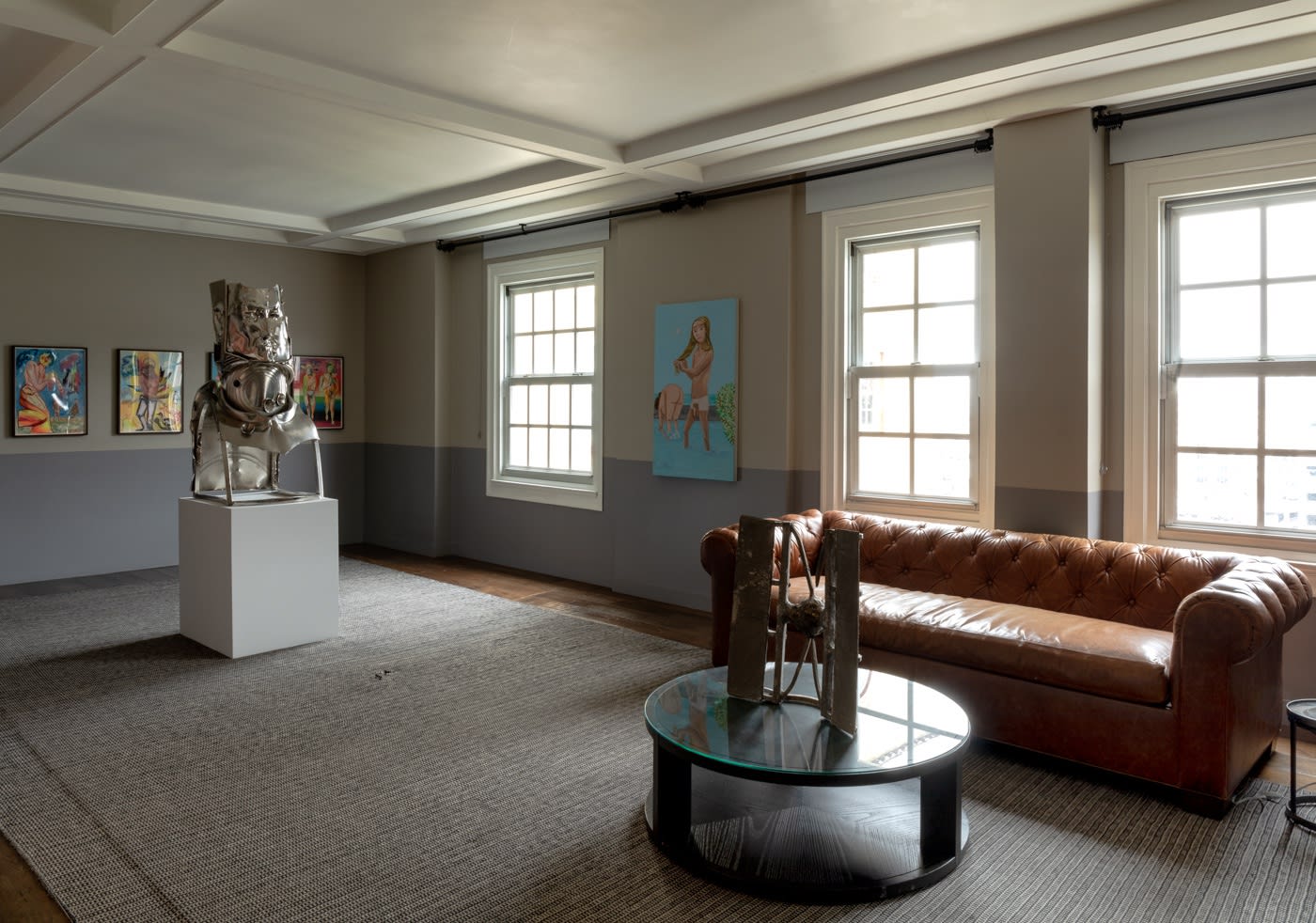 Fair shots -- Felix --- featuring many gallery artists and a range of mediums, paintings, sculpture, etc.