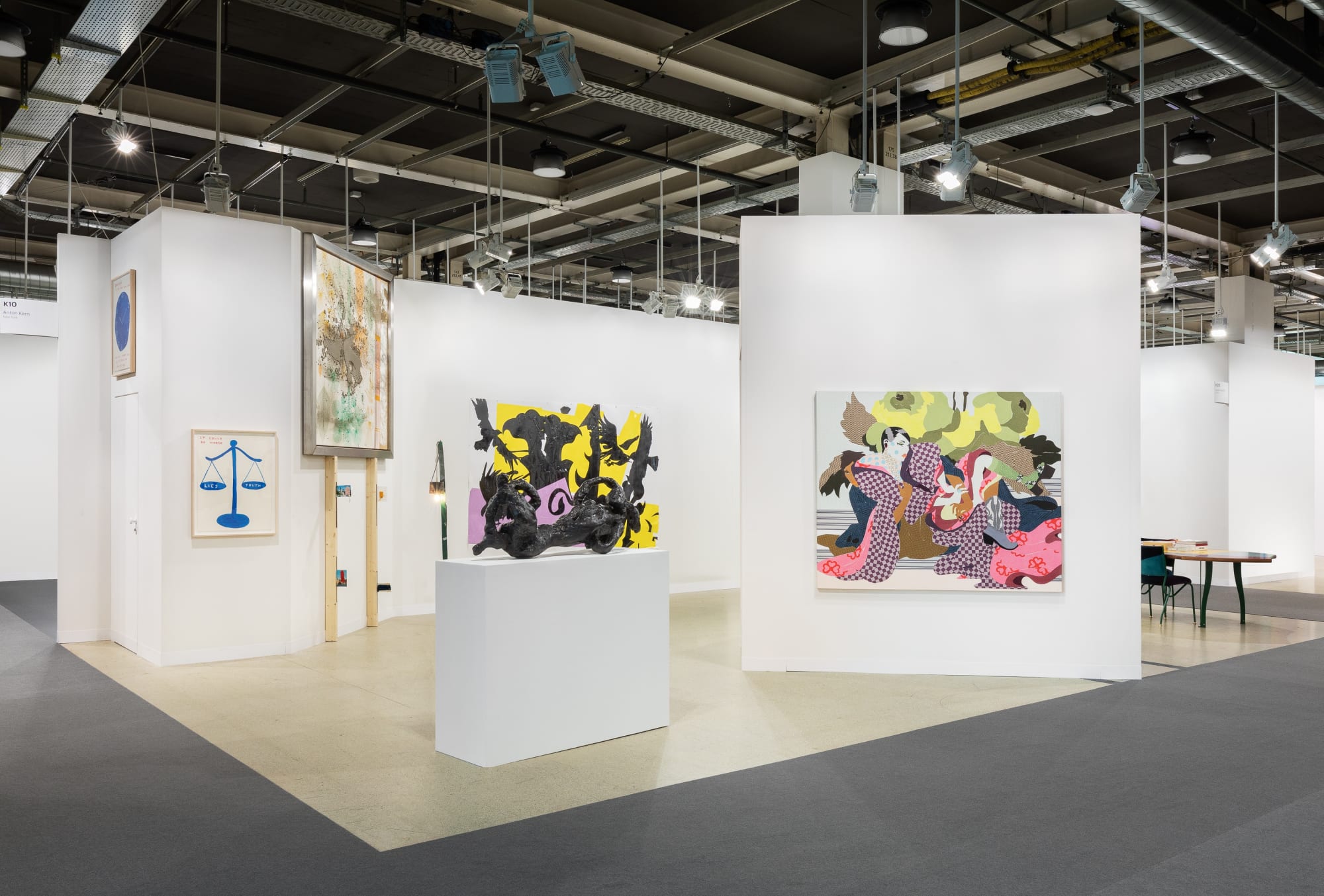 Installation view featuring Lara Schnitger.