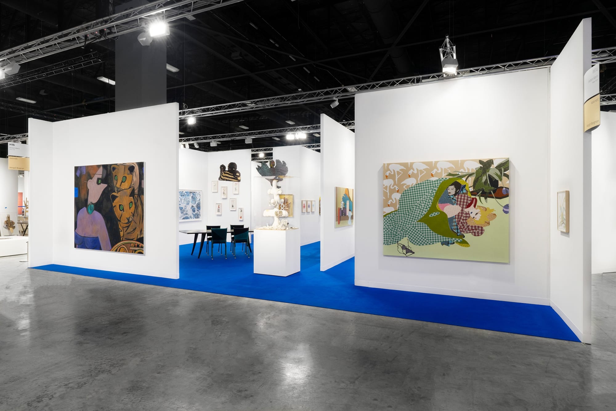 Anton Kern Gallery at Art Basel Miami Beach, 2022. Installation view #3