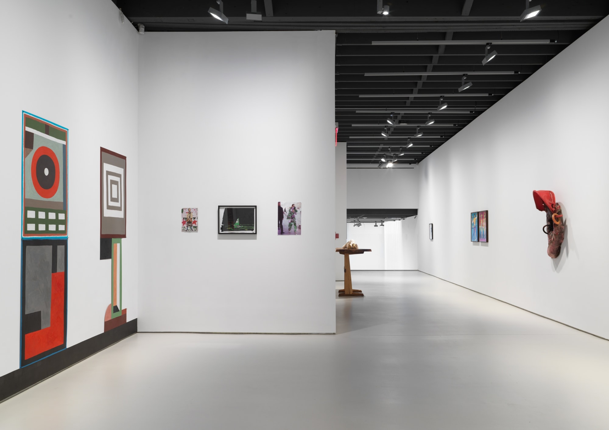 Installation view of the gallery's exhibition 'Old Technology.' A group exhibition--the first after closures due to the pandemic. Small works shown here.