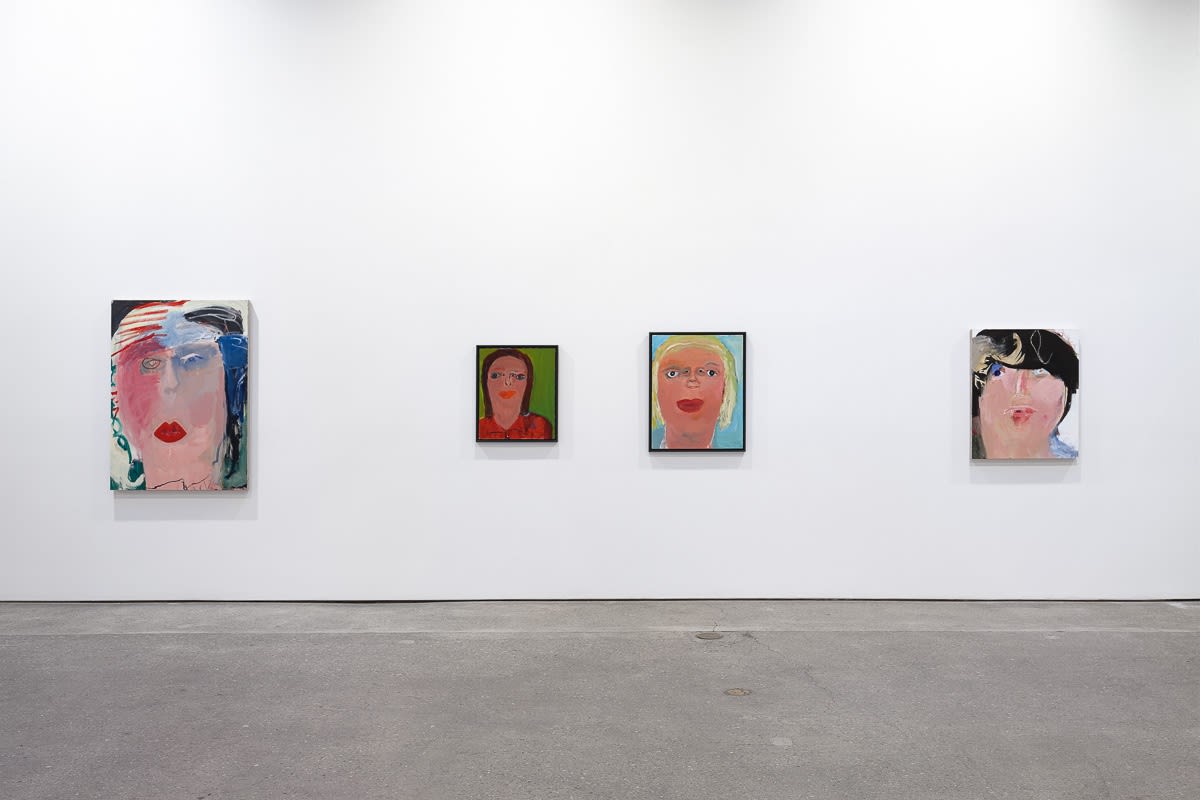 Installation view of Margot Bergman's show. Two more works.