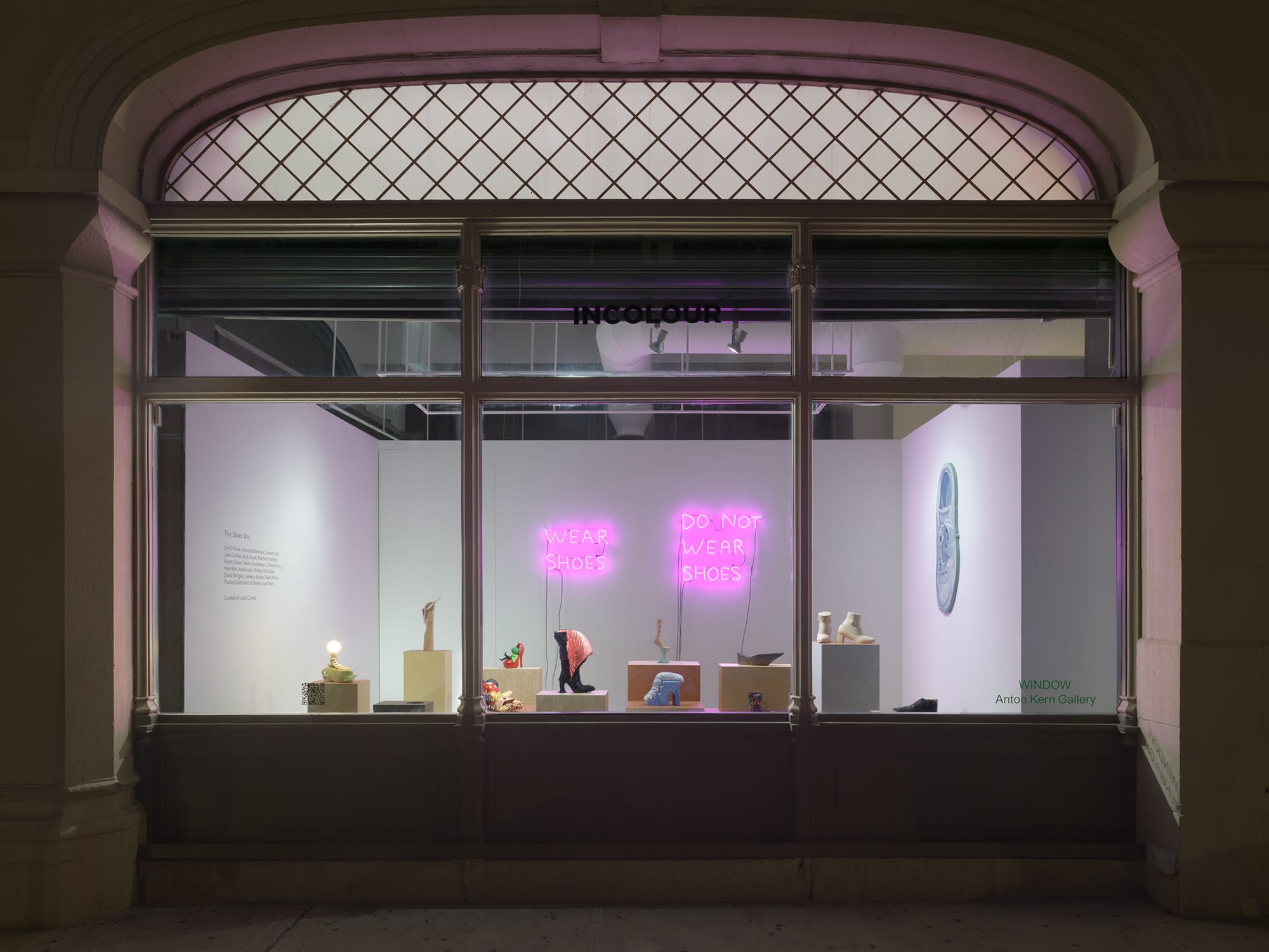 Installation view of the Shoo show.