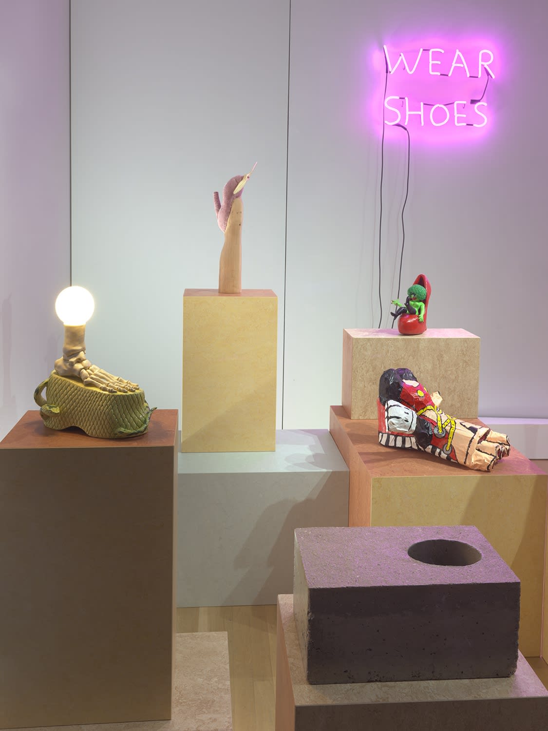 Installation view of the Shoo Sho, featuring some works
