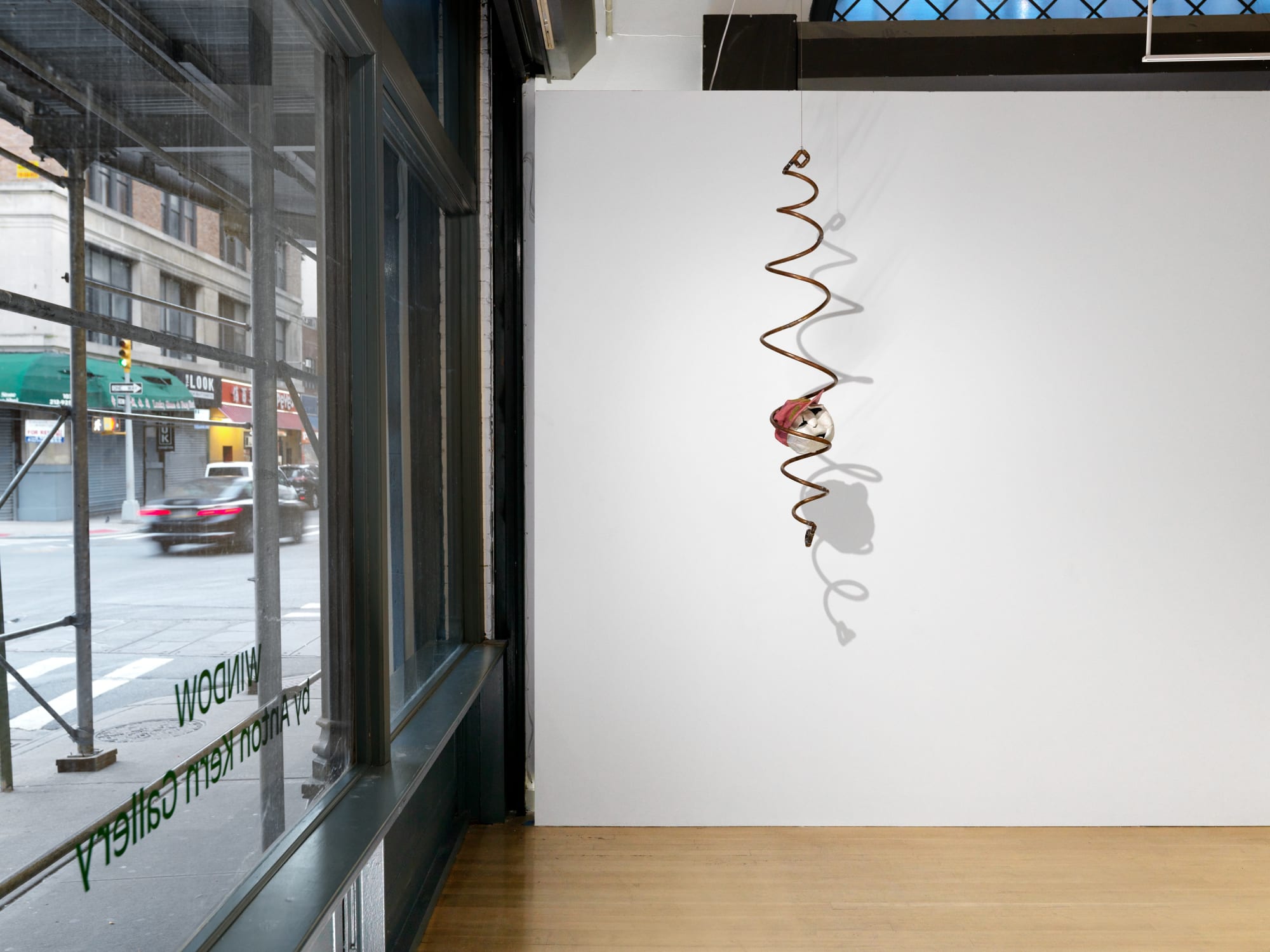 Installation view of Richard Hughes' WINDOW show, one work shown.