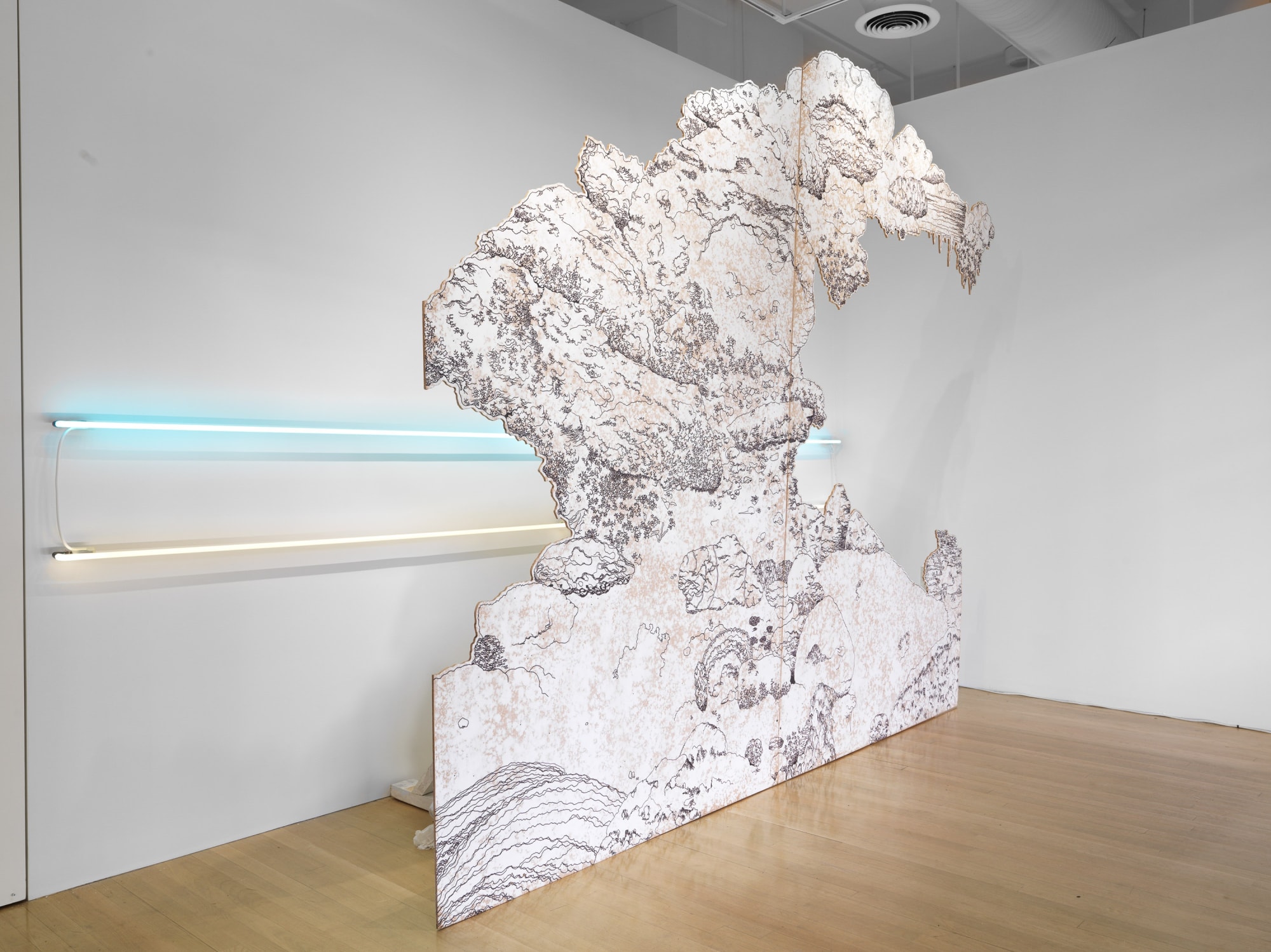 Installation view of Lothar Hempel's WINDOW show