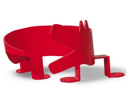 KEITH HARING, UNTITLED (CURLING DOG), 1987