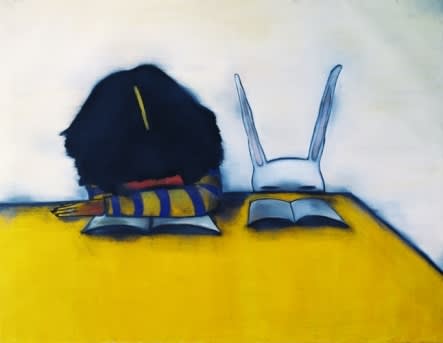 KIM HANNA, TAKING A NAP ON THE DESK, 2005