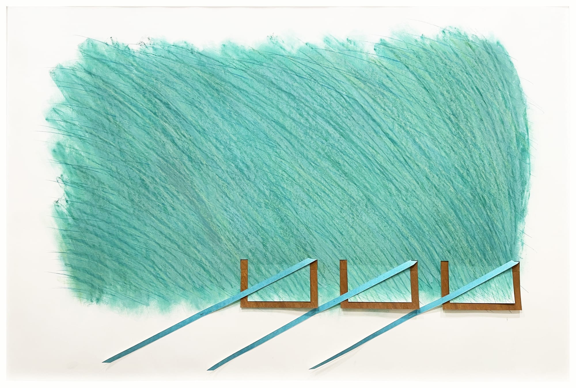 Drawing (Green with Three Tongues), 1970