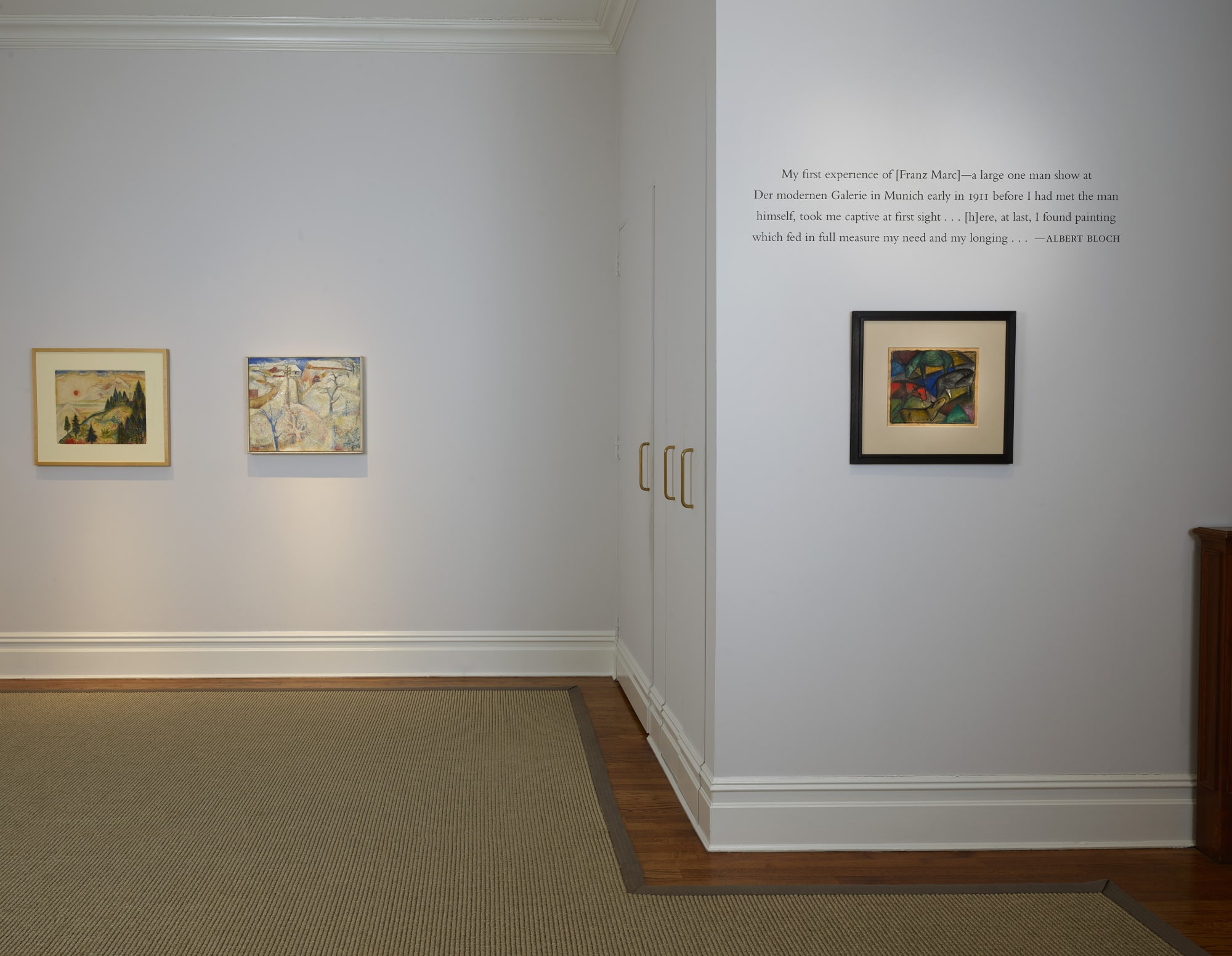 Installation view, Albert Bloch: Expressionist, 2022
