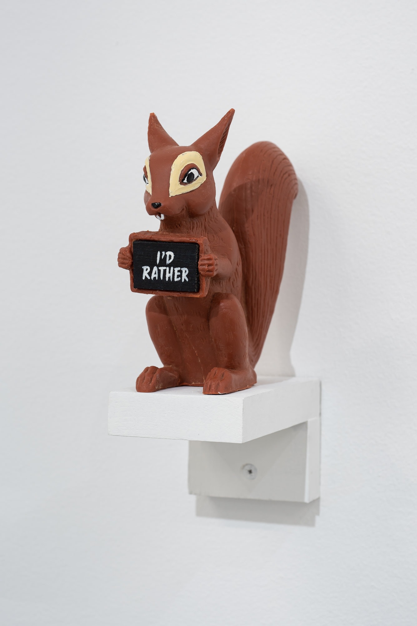 Lindsey White Naysayers, 2021 resin cast squirrel unique