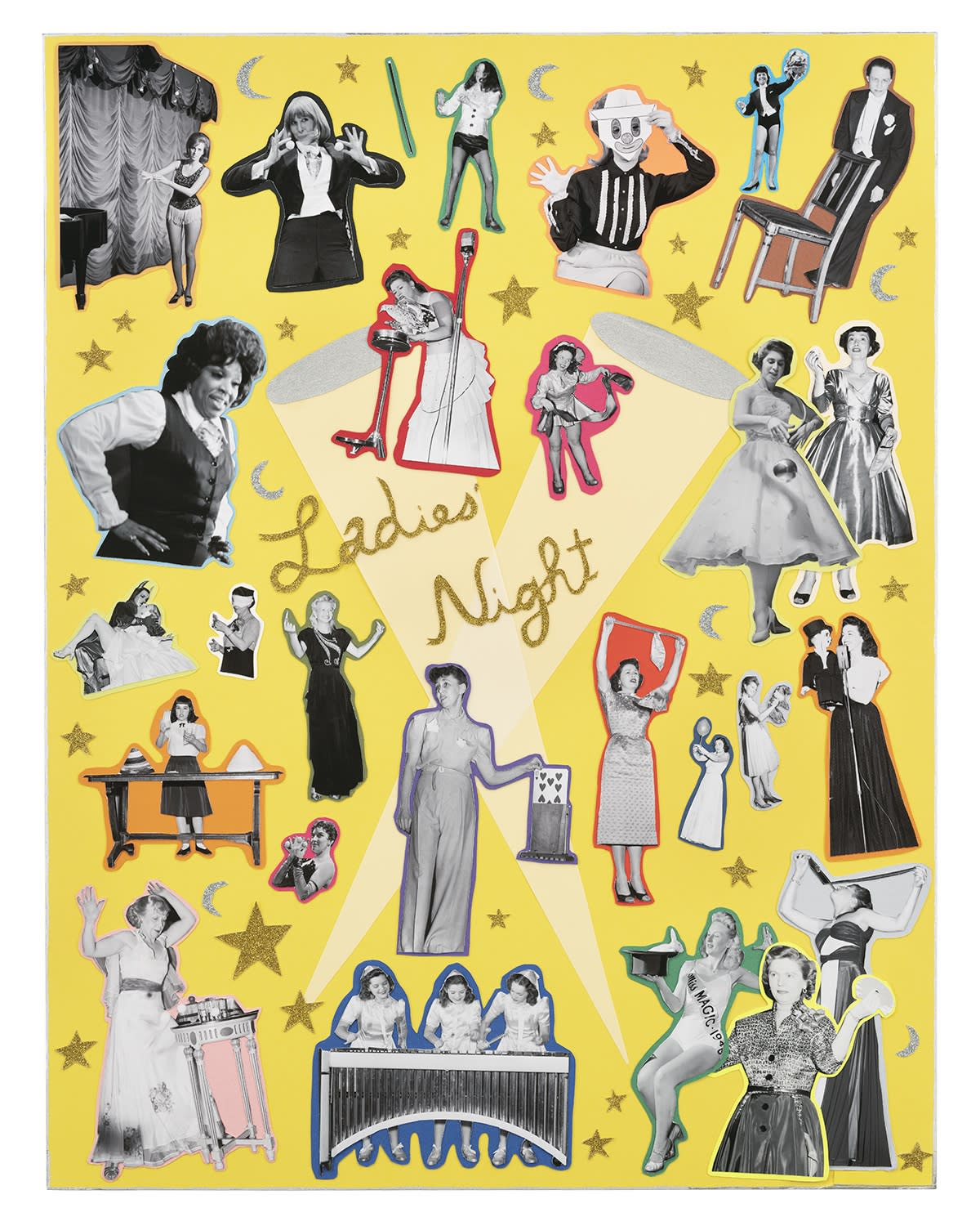 Lindsey White Fan Girl Dream, 2021 archival pigment print, collage, paper 29 x 23 1/2 inches (framed) unique