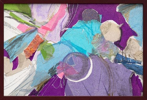 Phoebe Beasley A Change of Destination, 2013 Collage 24 x 32 in.