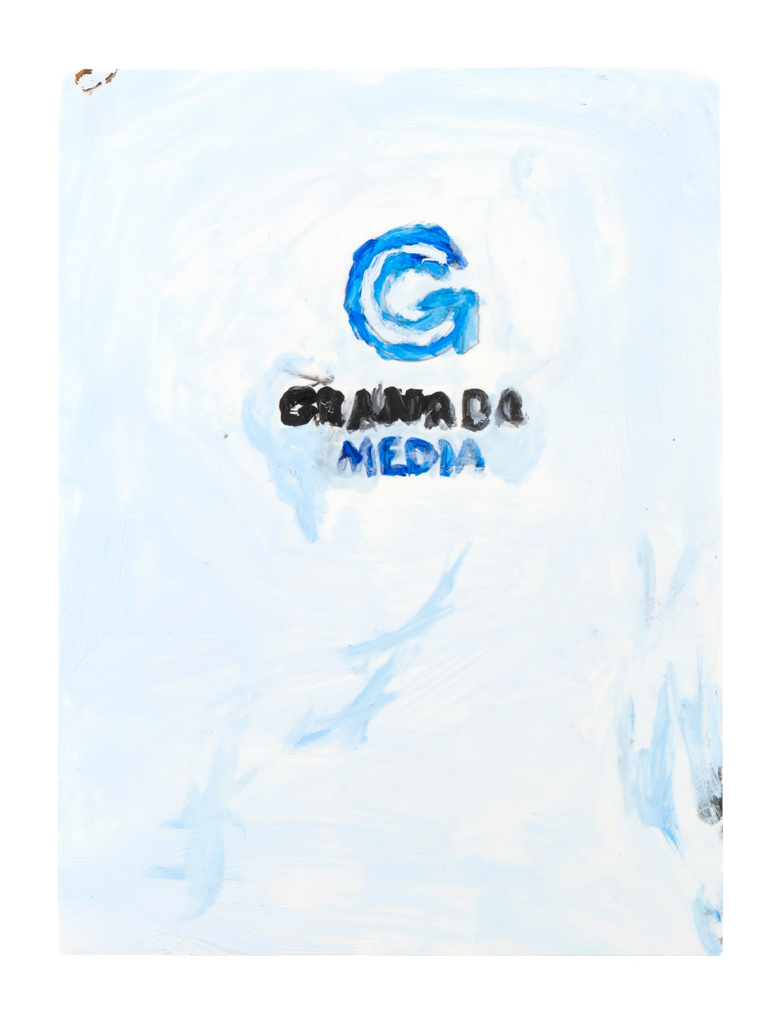 Theo Baransky Granada Media, 2023 Acrylic paint on Duralar 9 x 12 inches