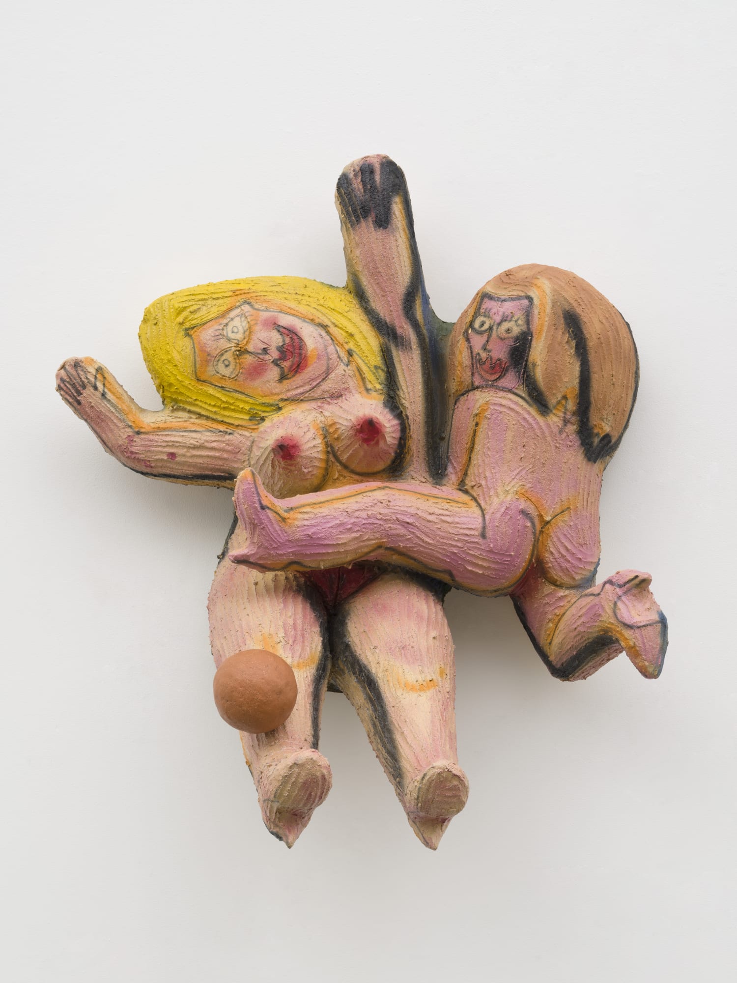 Ruby Neri Let's Play Games, 2022 Glazed ceramic 35 x 32 x 17½ inches
