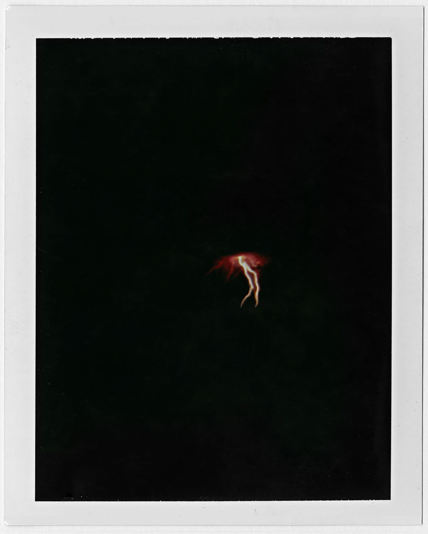 Sean McFarland Lightning, 2007 Dye diffusion transfer print 8 1⁄2 x 10 inches unique