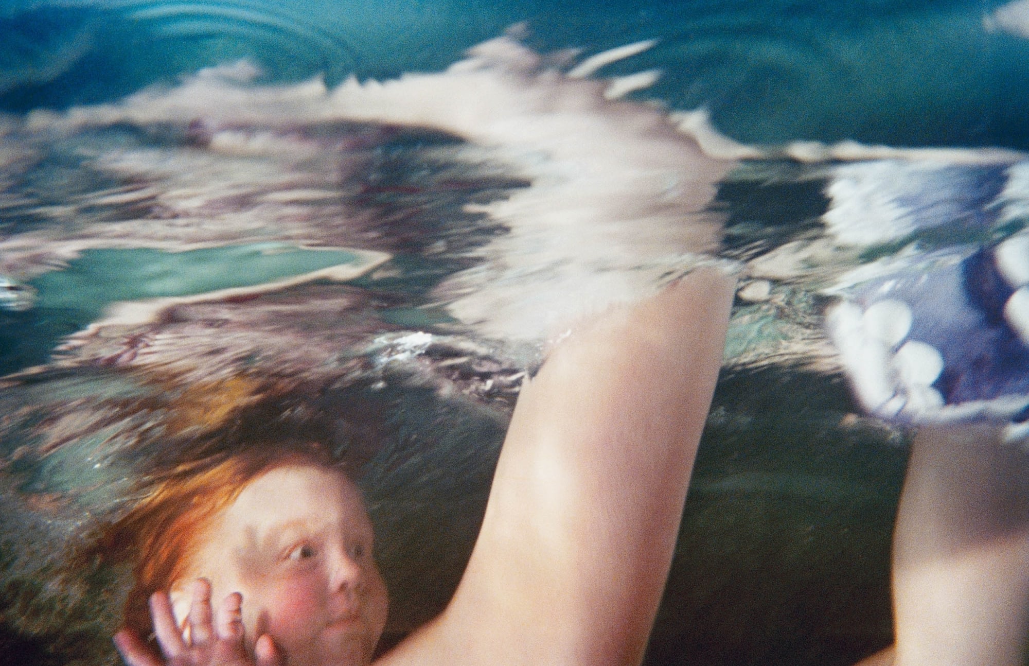 Larry Sultan Untitled, from the series "Swimmers," [Red Haired Baby] , 1978-82 Archival pigment print 36 x 55 inches (50.8 x 60.96 cm) Edition 1 of 3, 2 AP