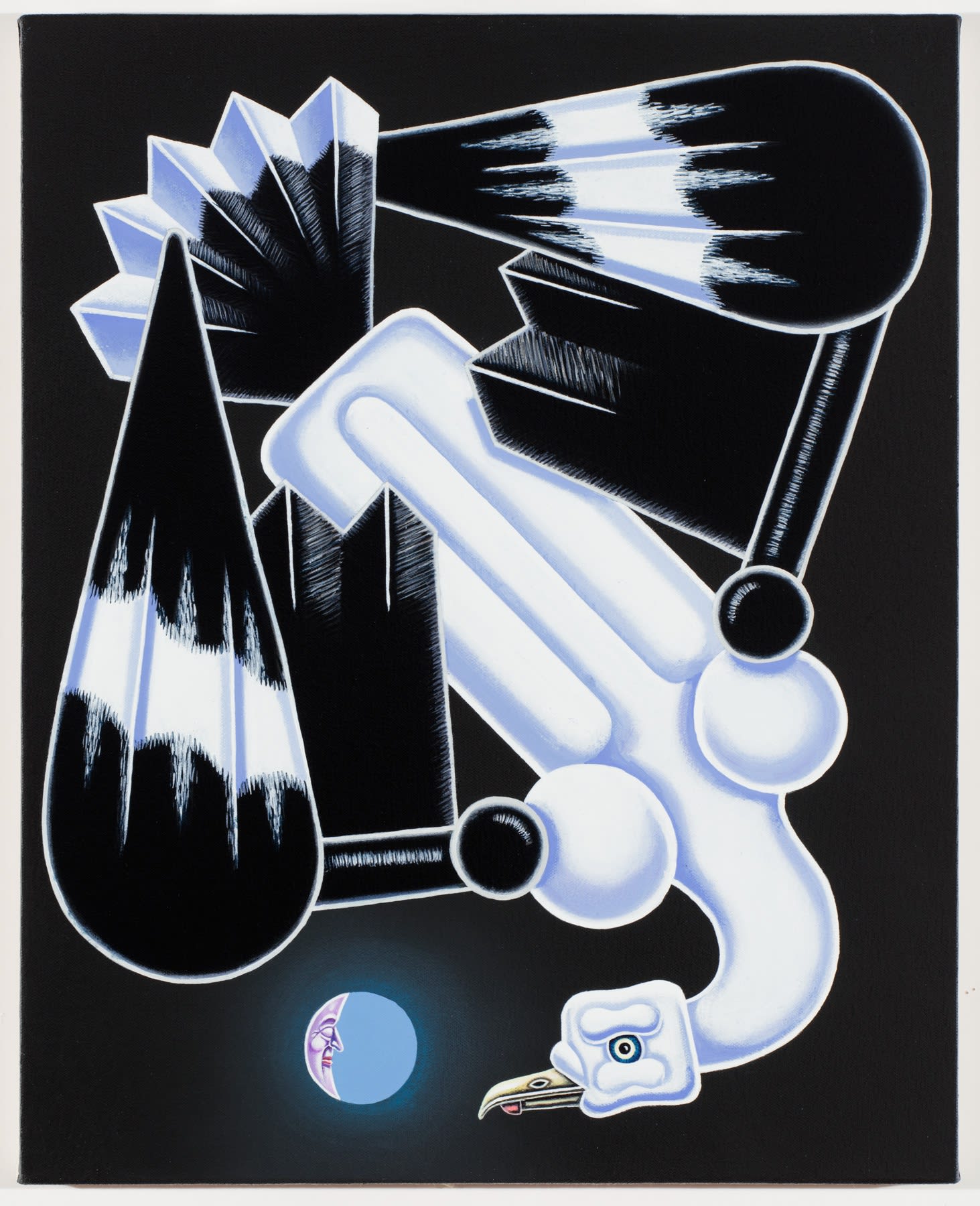 Matthew F Fisher, Night Shade, 2017 Acrylic on canvas, 20 x 16 in