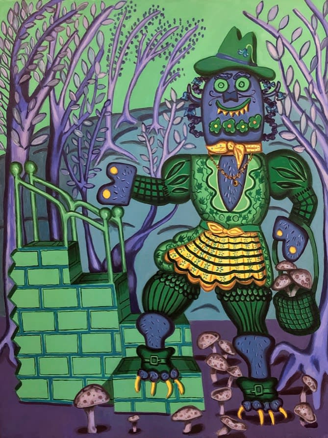 Hannah Barrett, Folly, 2020 oil on canvas, 52 x 40 in