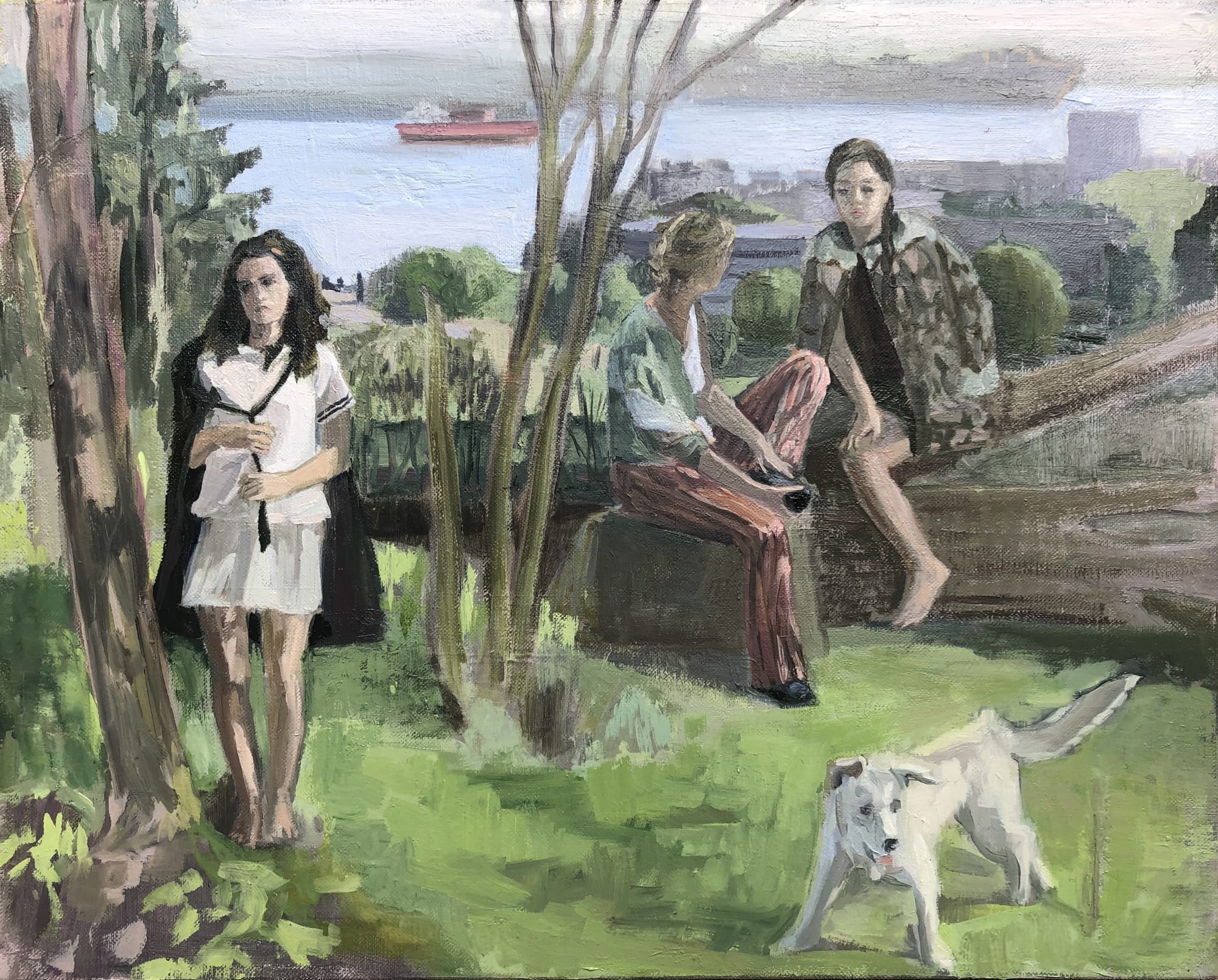 Vera Iliatova, Encounter, 2020 oil on canvas, 16 x 20 in