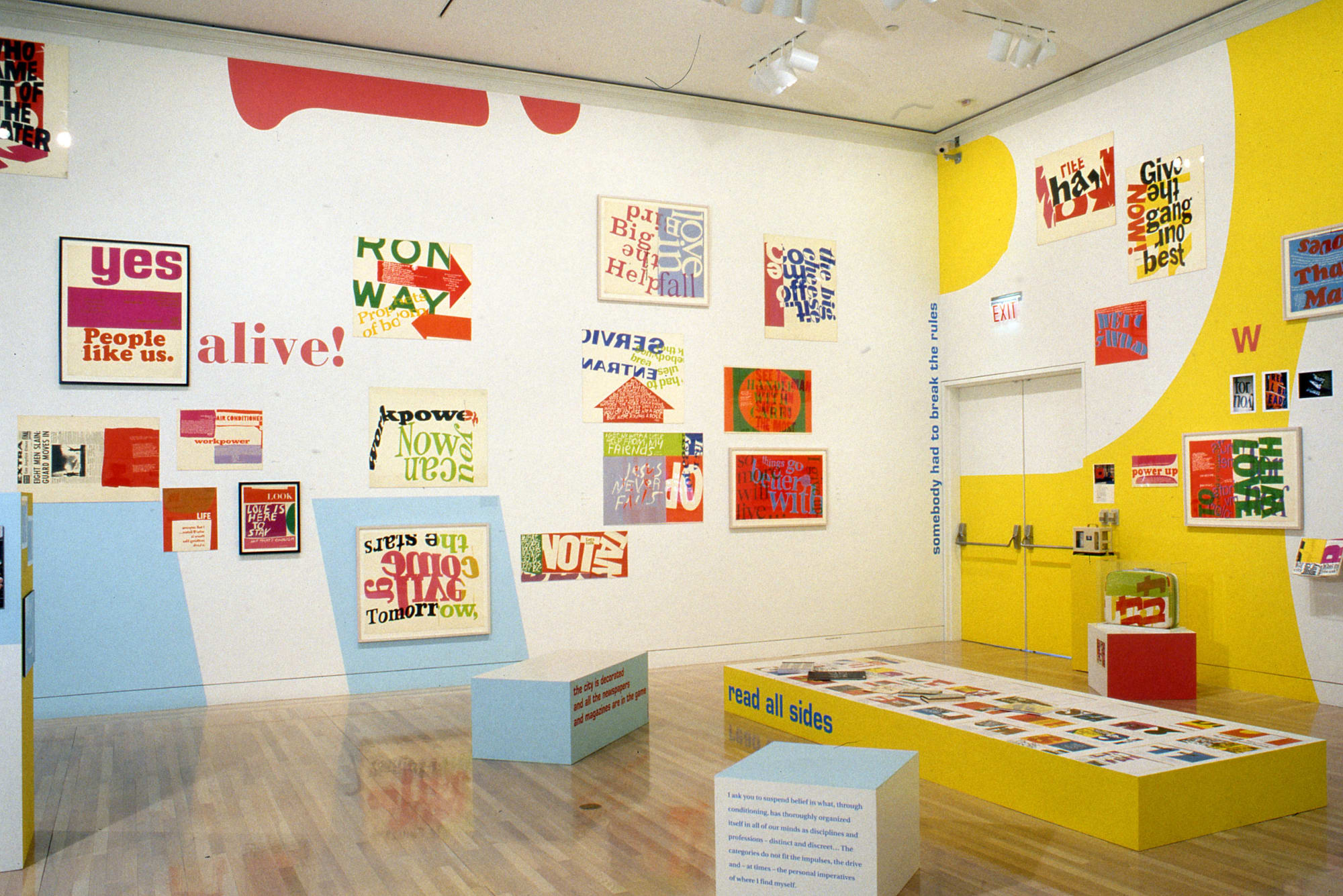 Power Up: Sister Corita and Donald Moffett, Interlocking, Hammer Museum (2000)