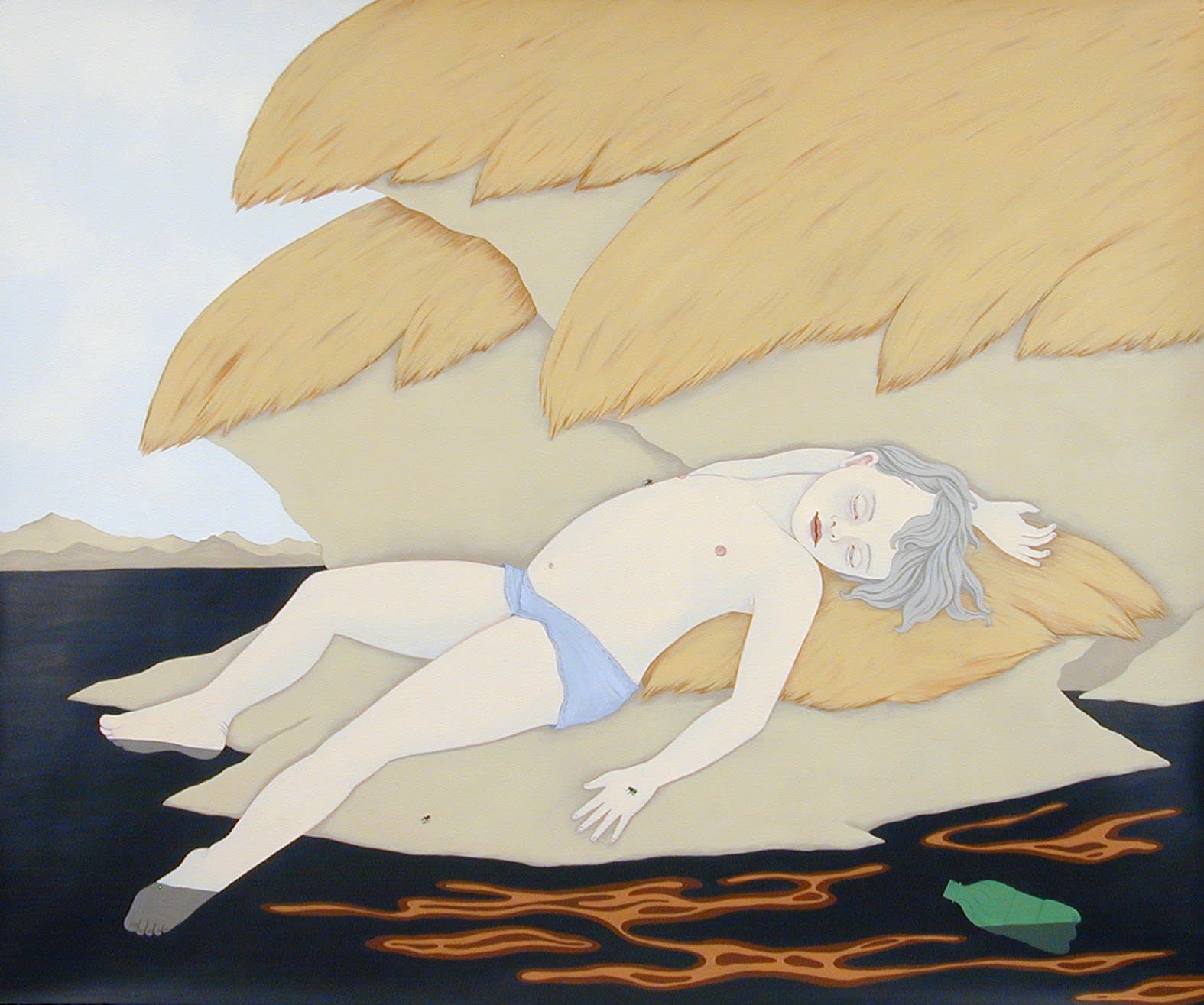 Ravine, 2006 acrylic on paper 52 x 62 inches