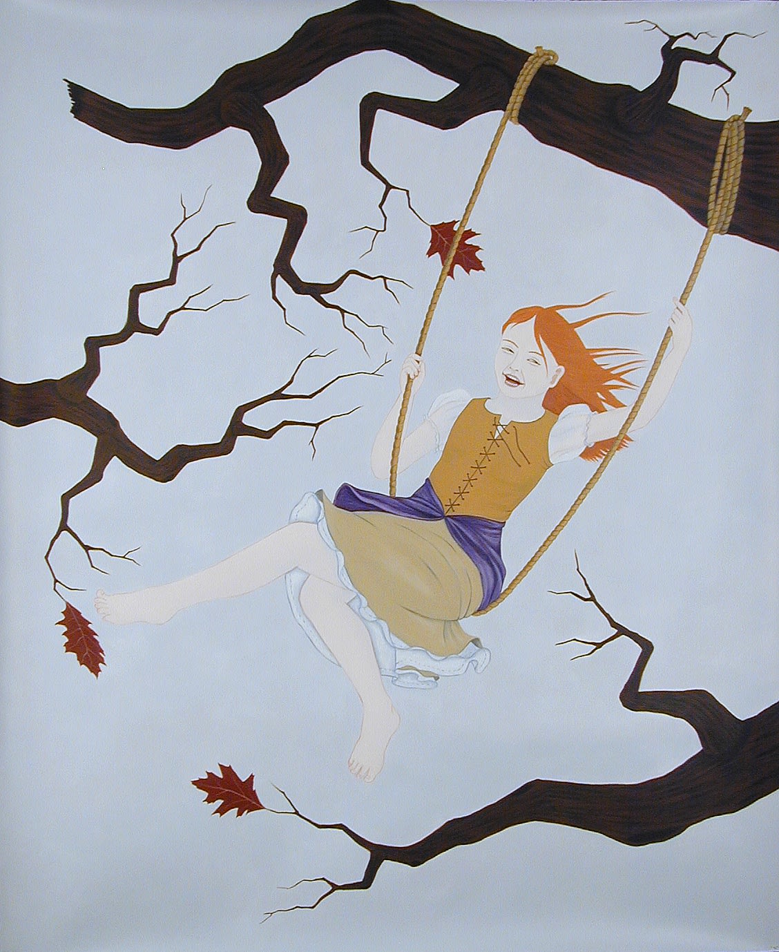 The Swing, 2006 acrylic on paper 62 x 52 inches