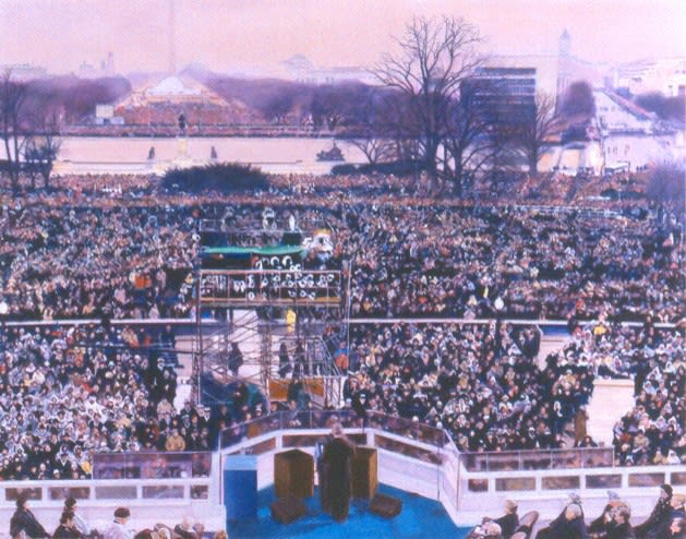 Pamela Wilson-Ryckman Vox Populi, 2001 Oil on linen 45 x 57 inches.