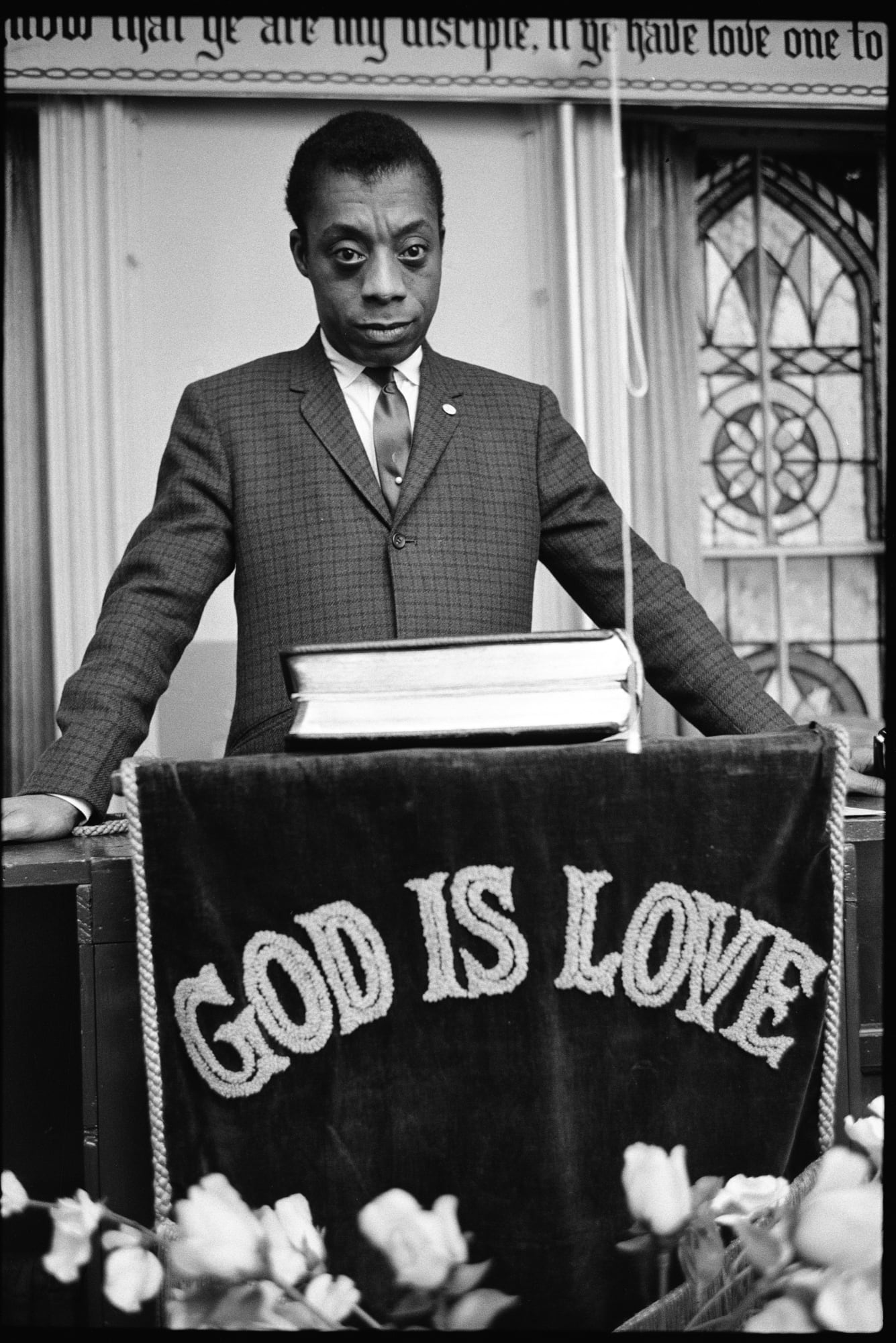 Steve Schapiro James Baldwin, God Is Love, Harlem, 1963