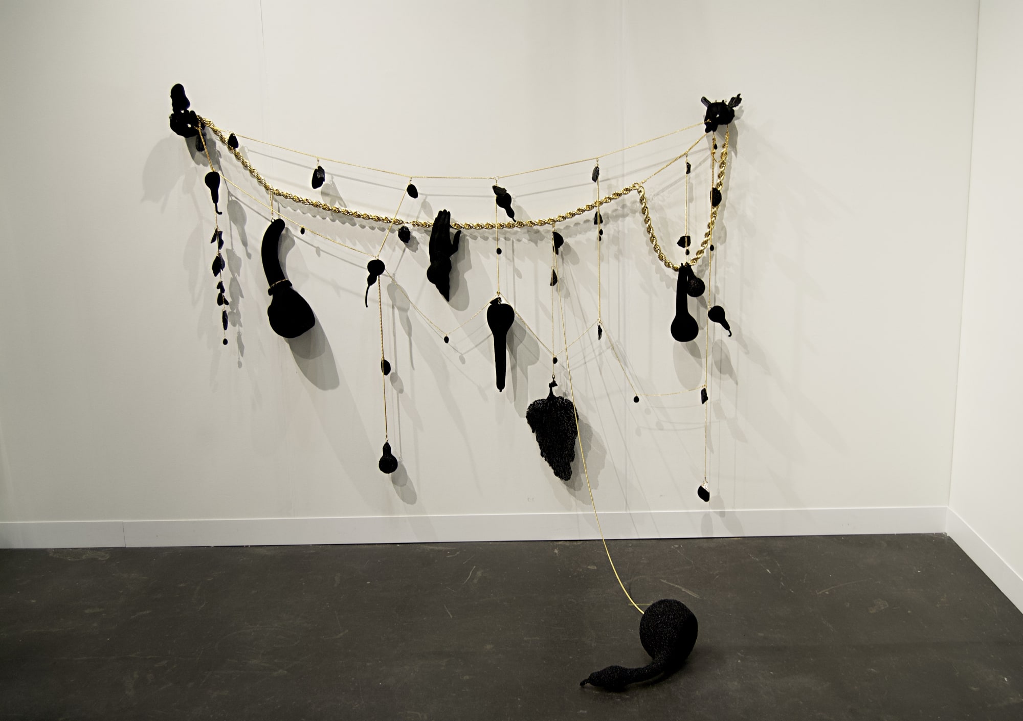 Installation view of a William Villalongo sculpture at the Armory Show