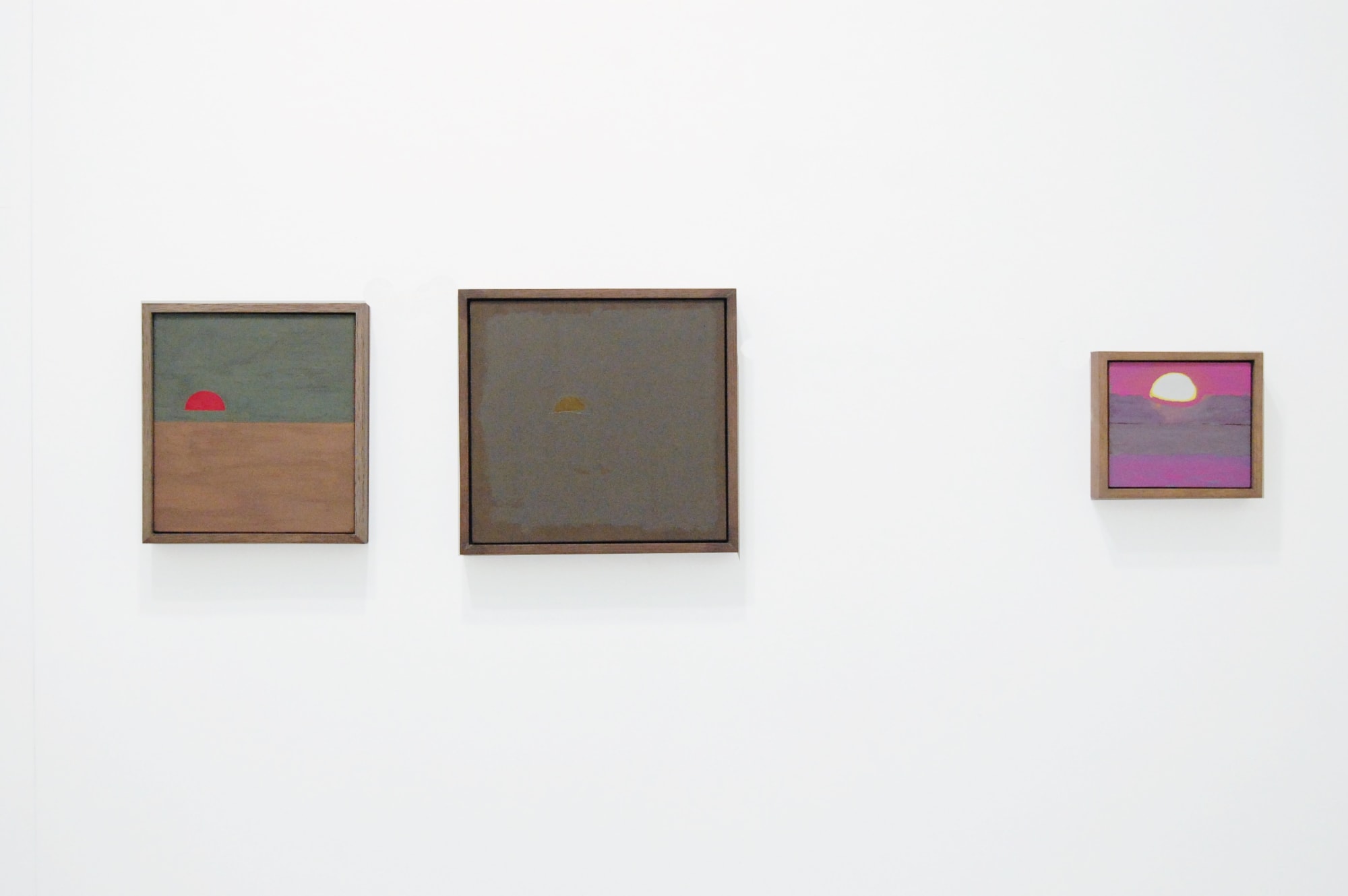 Installation view from Seth Cameron's "Suns" exhibition at Susan Inglett Gallery