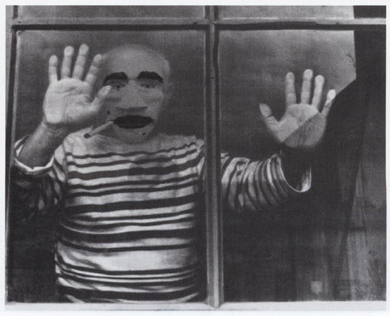 Bruce High Quality Foundation black and white photograph of collaged images of people and buildings